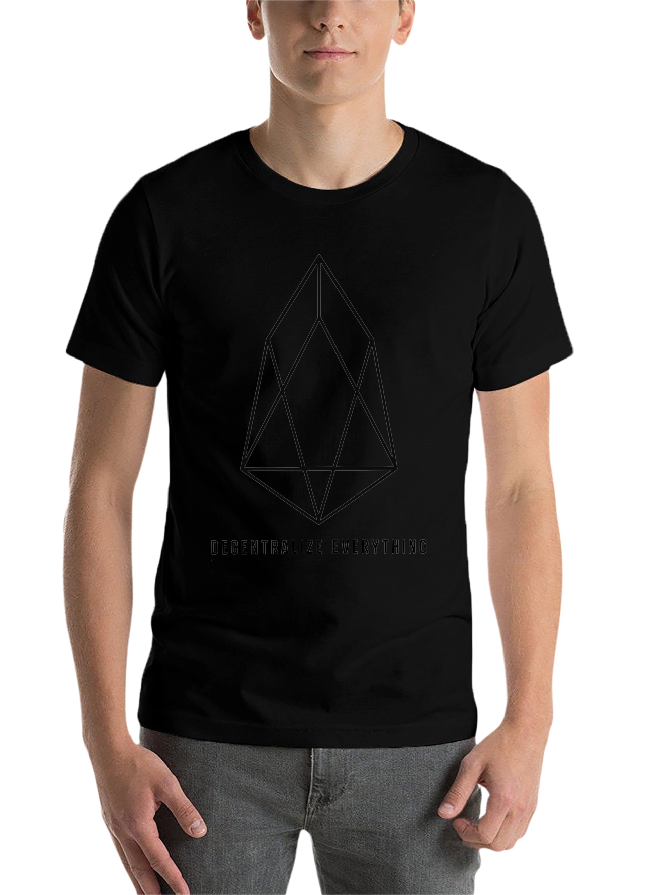 Black Decentralize Everything Black Tee view 7