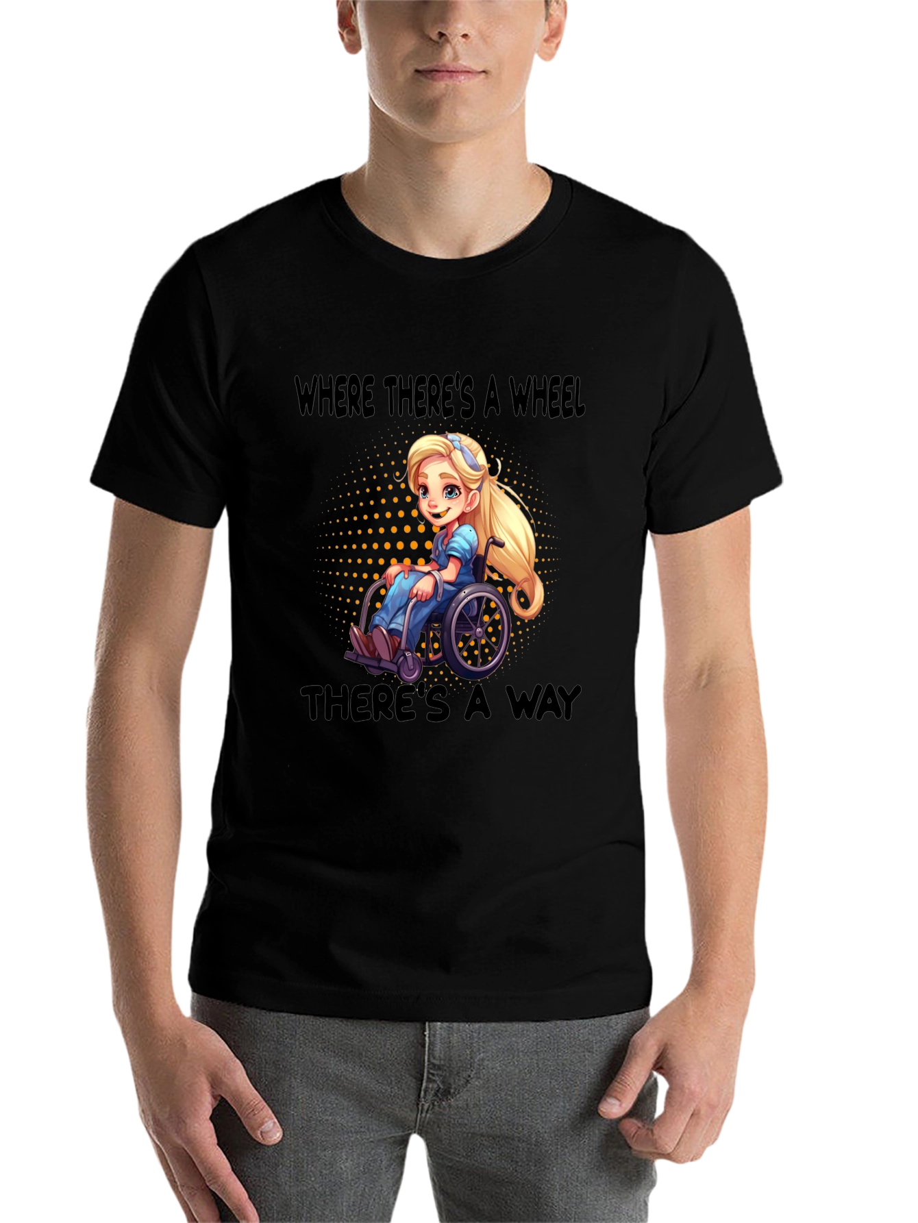 Empowering Wheelchair Cartoon Tee - 7