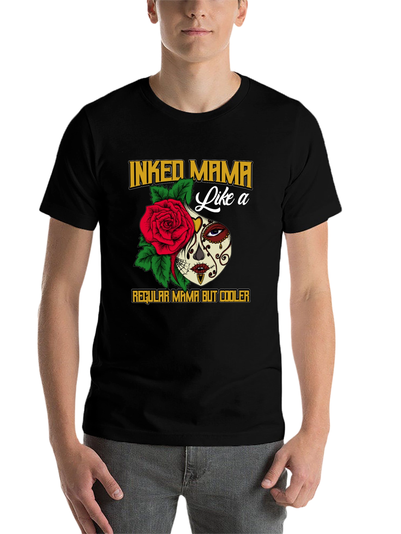 Inked Mama Sugar Skull Graphic T-Shirt - 7