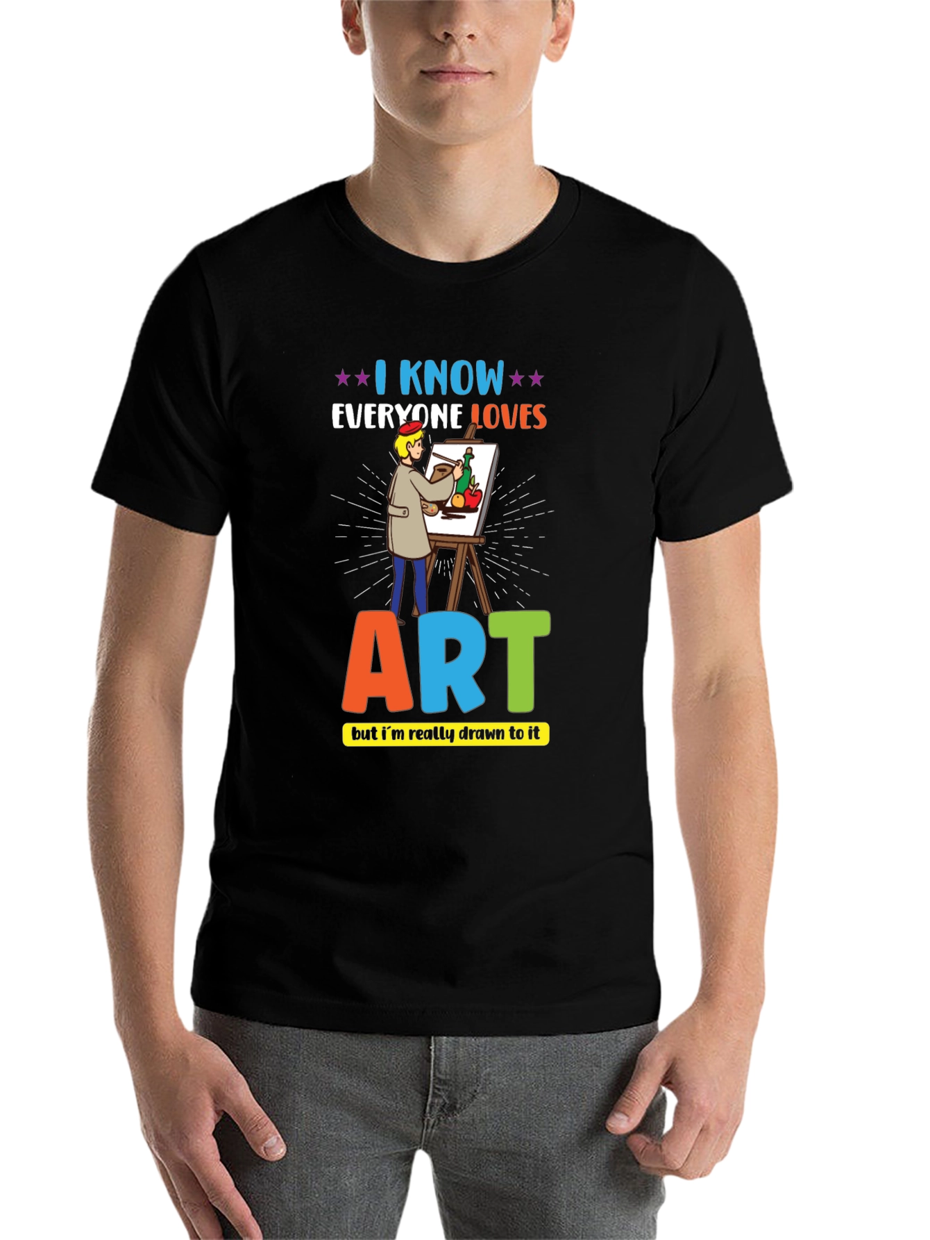 Black Artist Graphic T-Shirt - Art Lover Tee view 7
