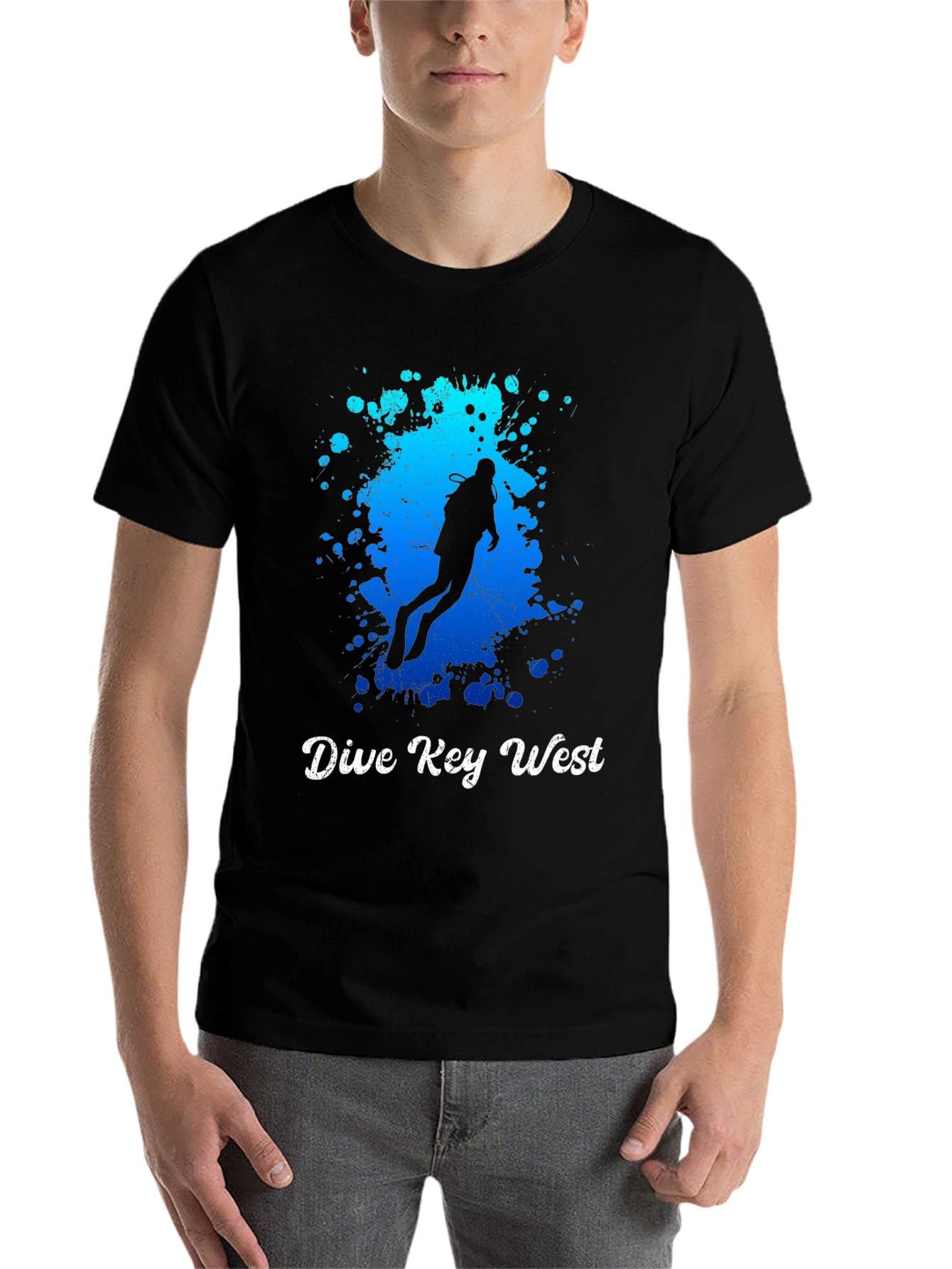 Dive Key West T-Shirt - Scuba Diver Graphic - 7