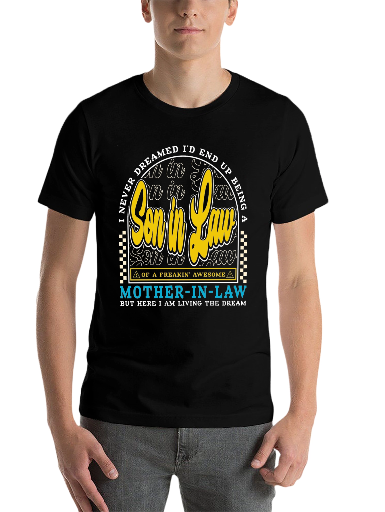 Black Son-in-Law Novelty Graphic T-Shirt view 7