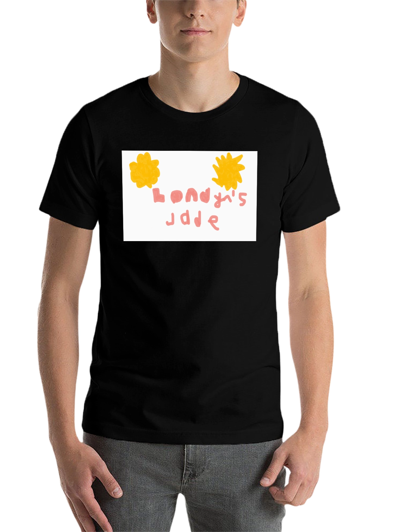 Black Unique Graphic T-Shirt - Londey's Jade view 7