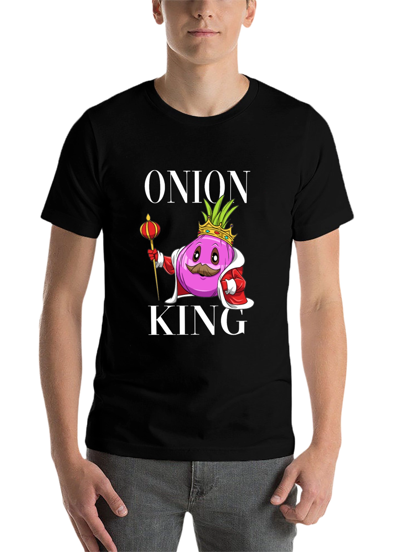 Black Onion King Graphic T-Shirt view 7