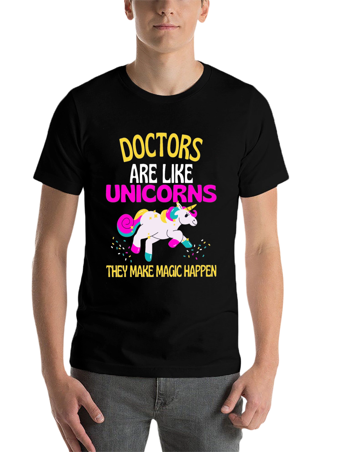 Black Doctors are Like Unicorns T-Shirt view 7