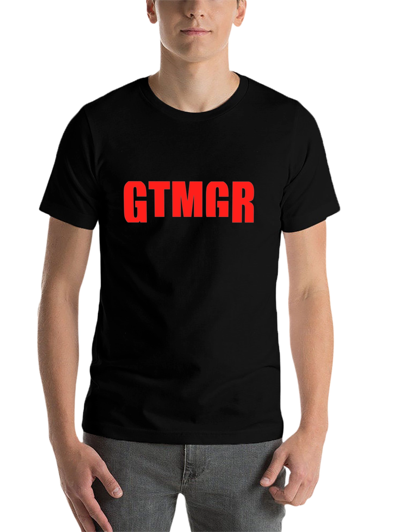 Black GTMGR Graphic Tee - Bold Statement Black T-Shirt view 7