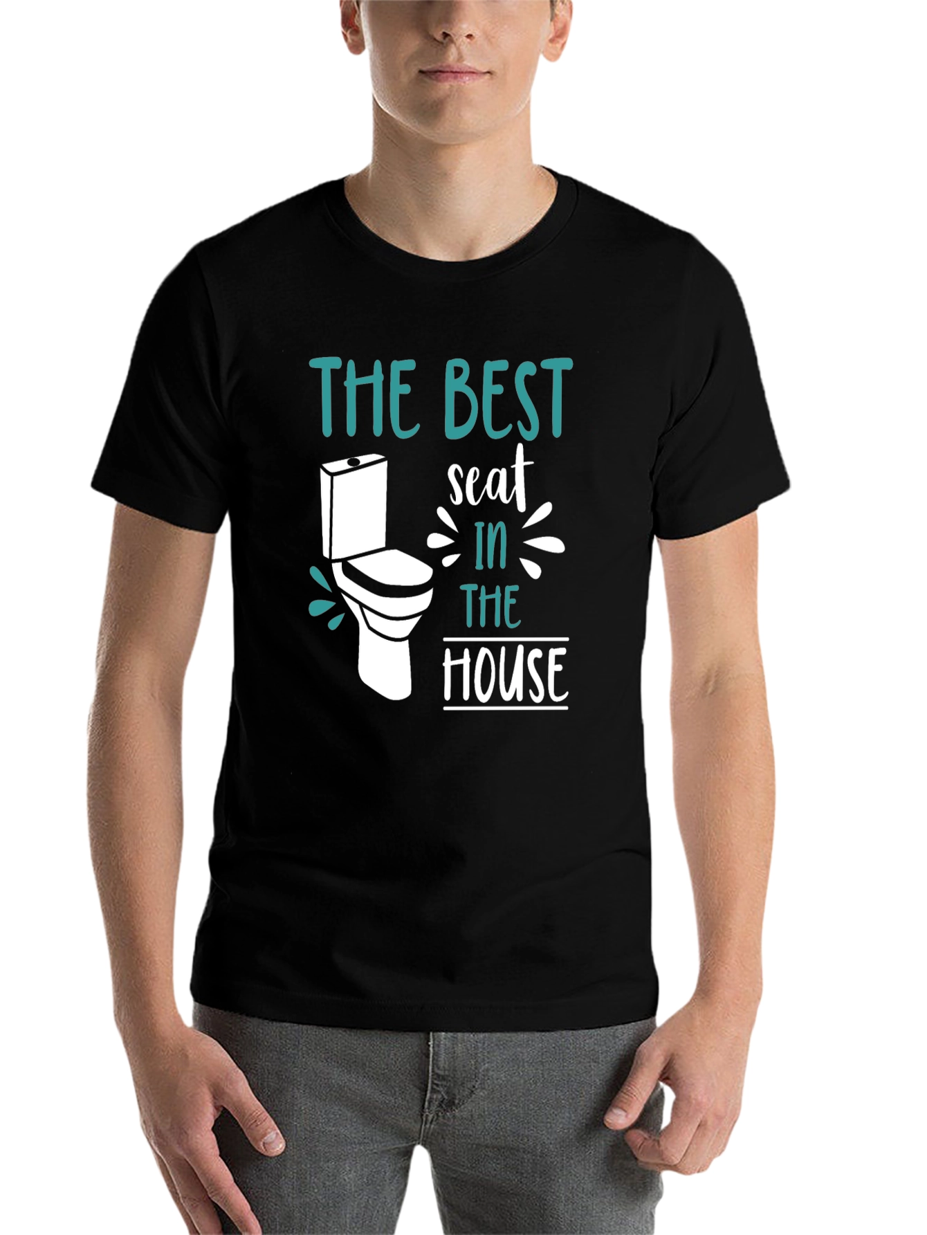 Black Best Seat in the House Graphic T-Shirt view 7