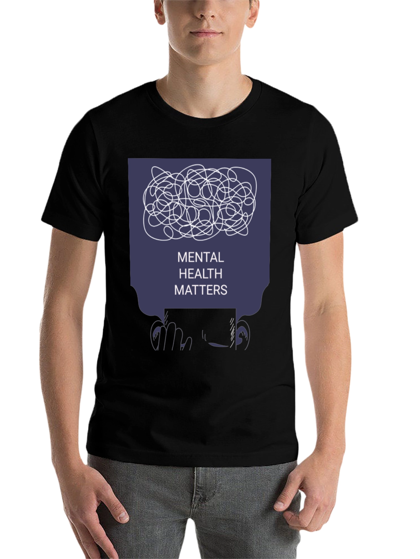 Black Mental Health Matters T-Shirt - Awareness & Support view 7