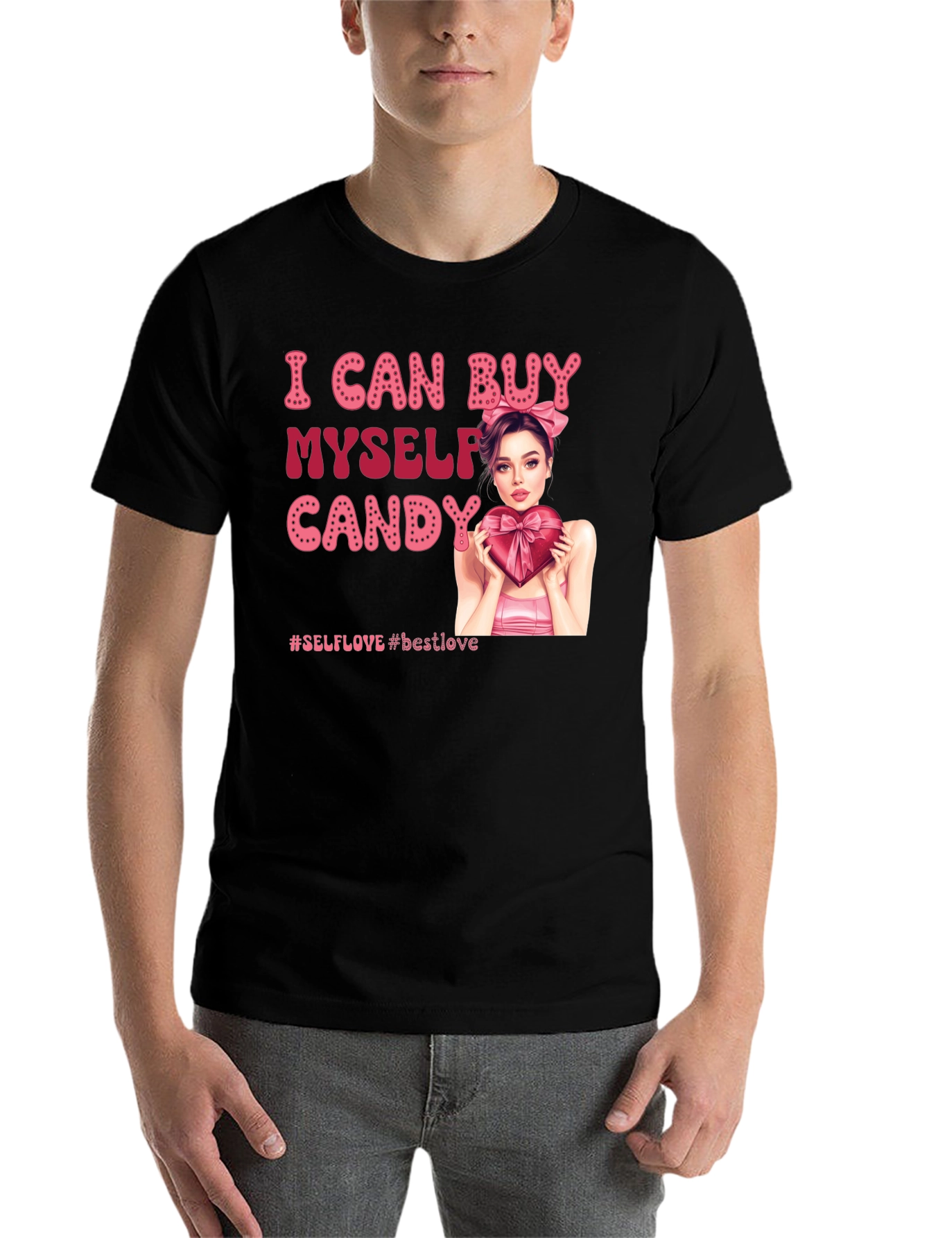 Black I Can Buy Myself Candy Graphic Tee view 7