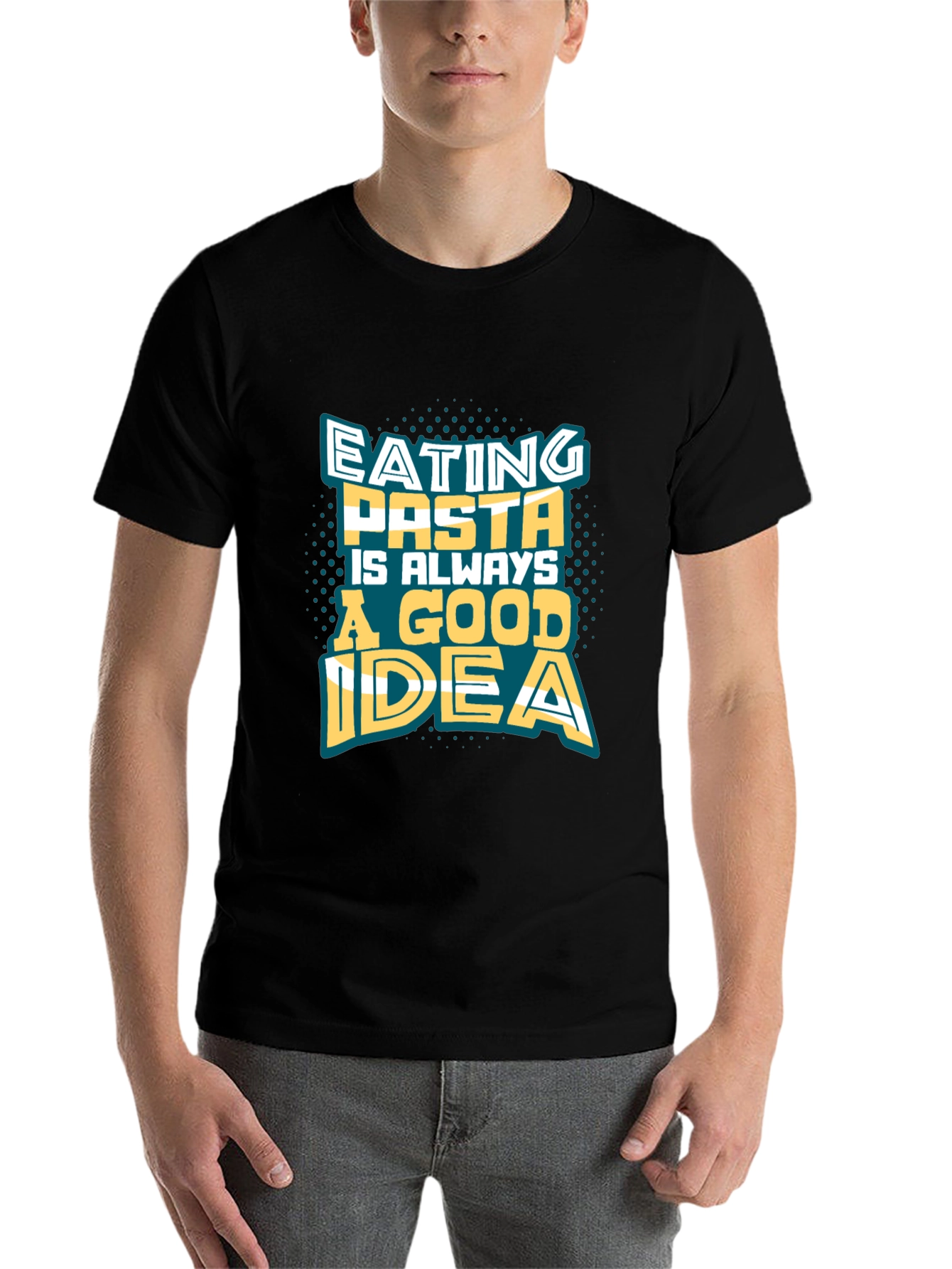 Black Pasta Lover Tee - Eating Pasta Is Always A Good Idea view 7