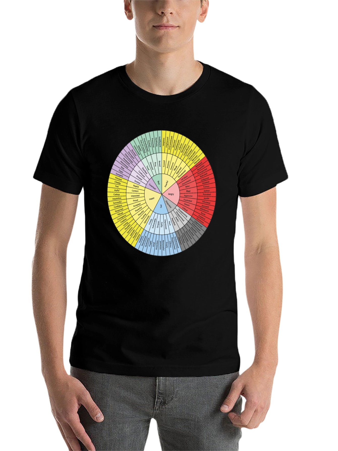 Emotions Wheel Graphic Tee - Express Yourself! - 7