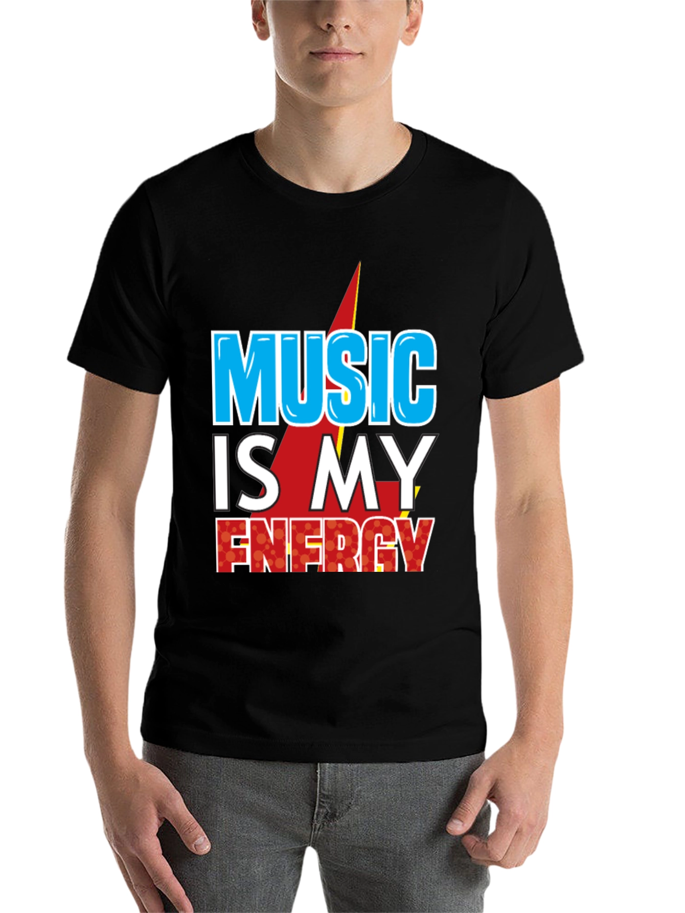 Black Music is My Energy Graphic Tee - Black view 7