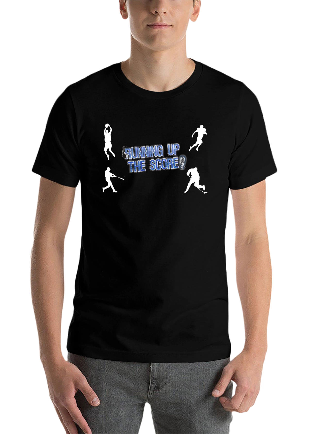 Black Running Up The Score Black T-Shirt view 7