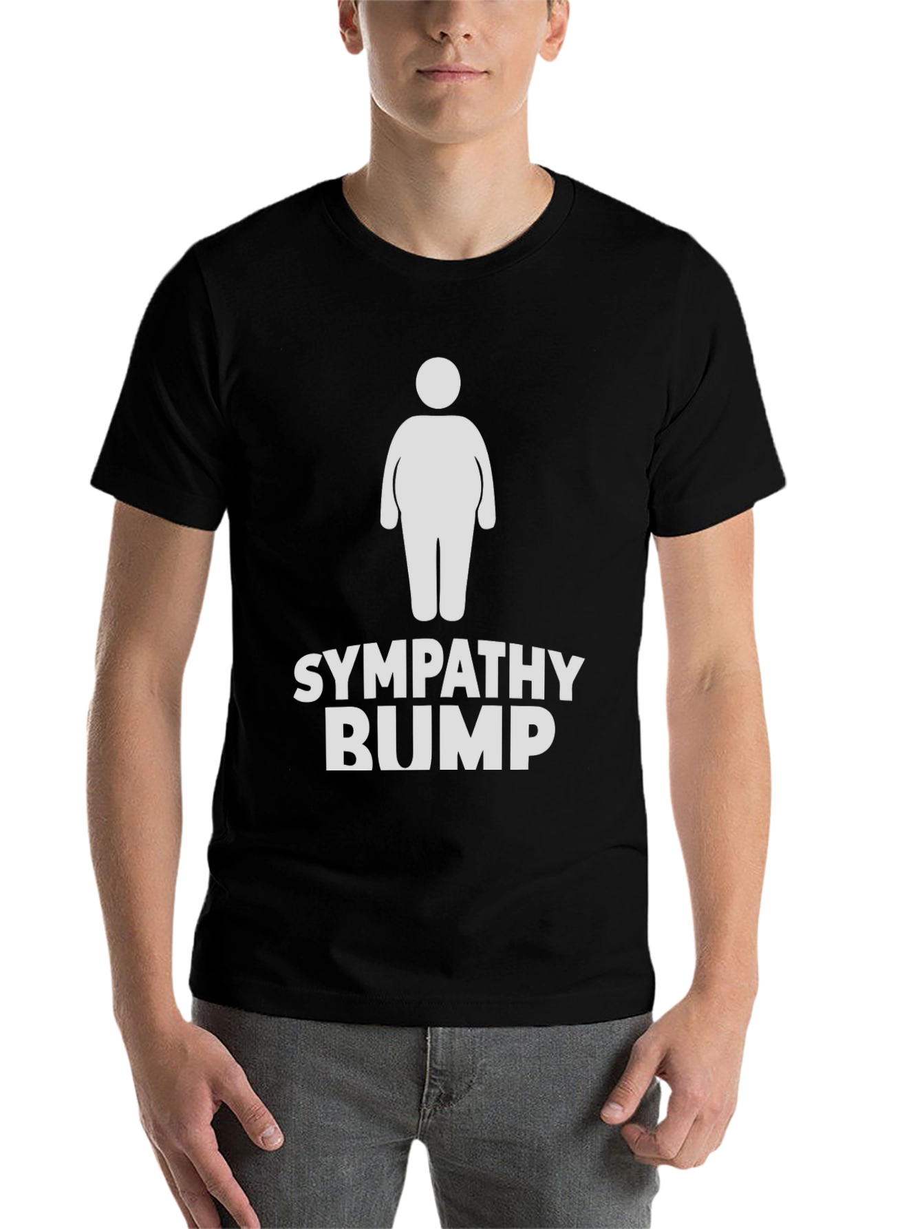 Black Sympathy Bump Funny T-Shirt view 7