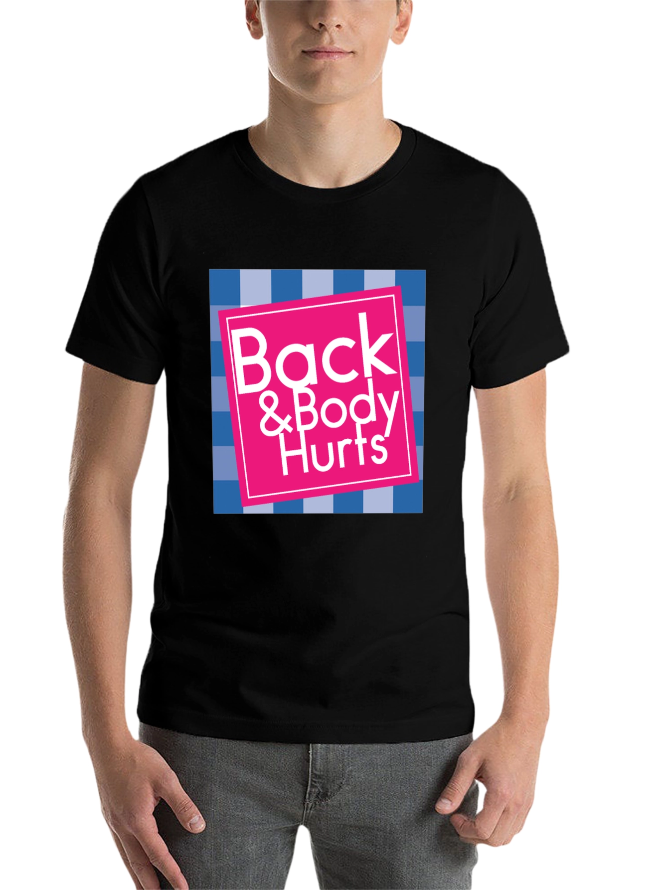 Black Back & Body Hurts Graphic T-Shirt view 7
