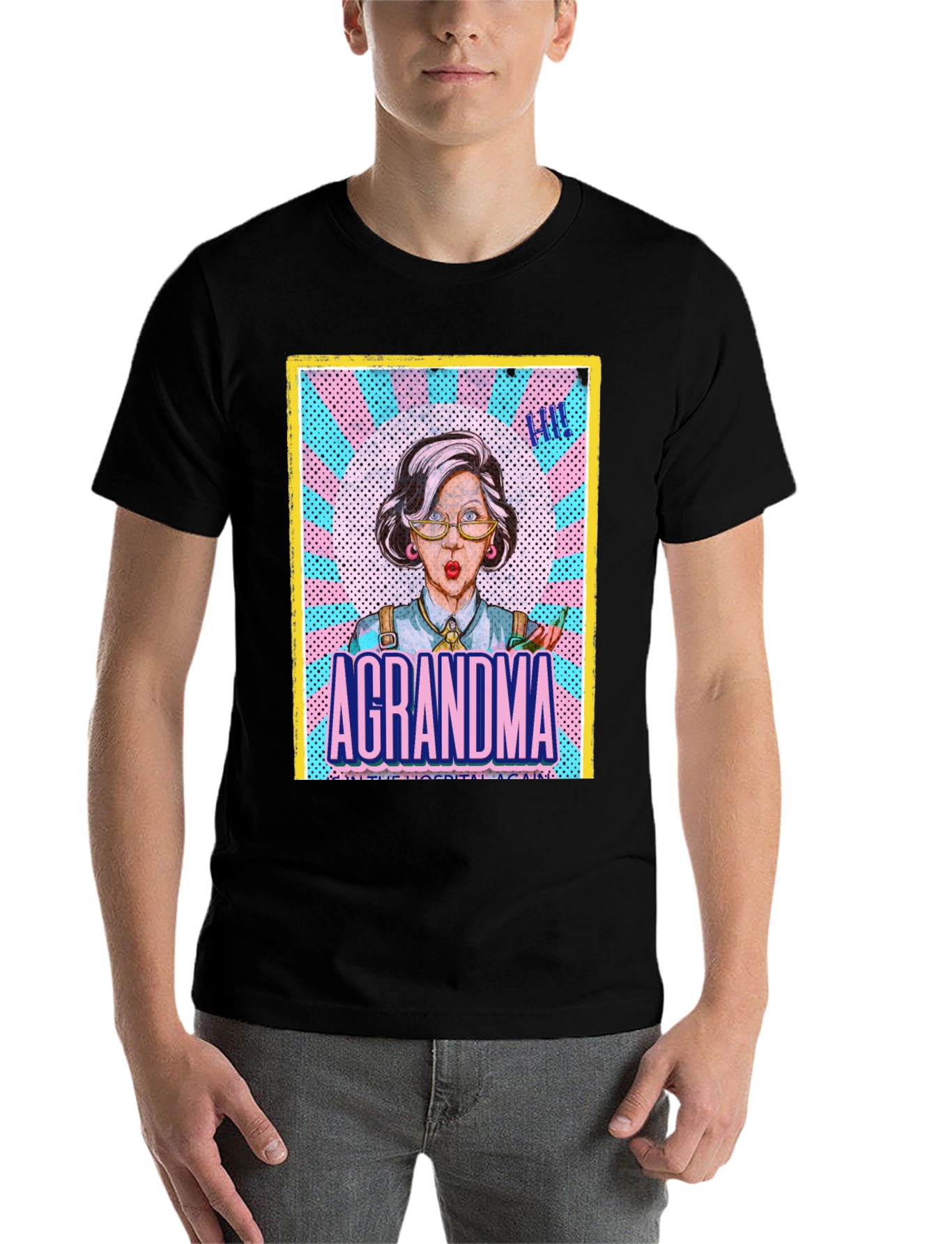 Black A GRANDMA T-Shirt - Unisex view 7