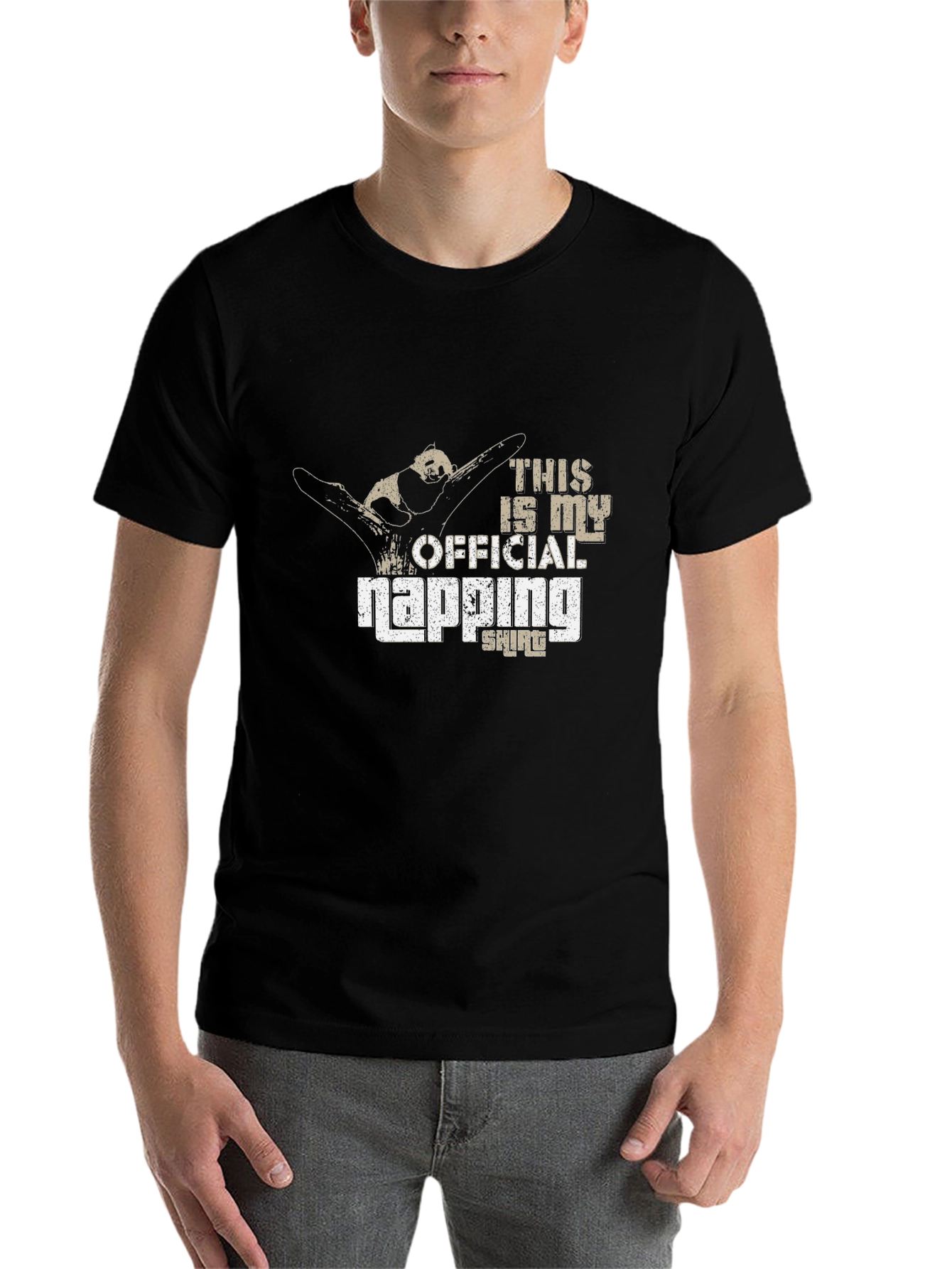 Black Official Napping Shirt - Sloth Graphic Tee view 7