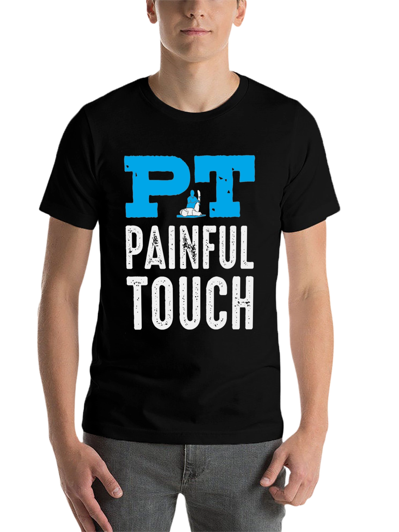 Black PT Painful Touch Graphic Tee - Physical Therapy Shirt view 7