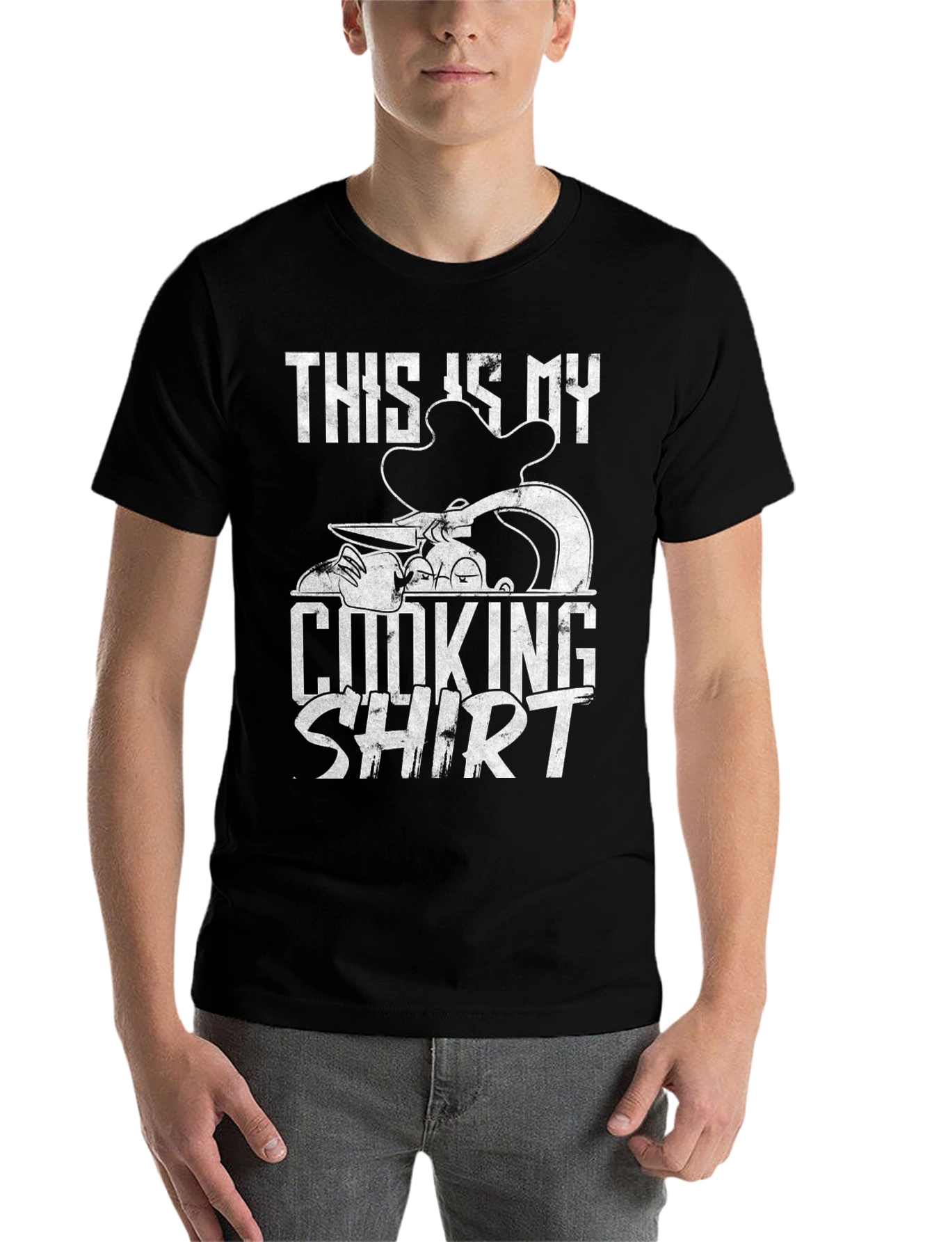 Black This is My Cooking Shirt - Chef T-Shirt view 7