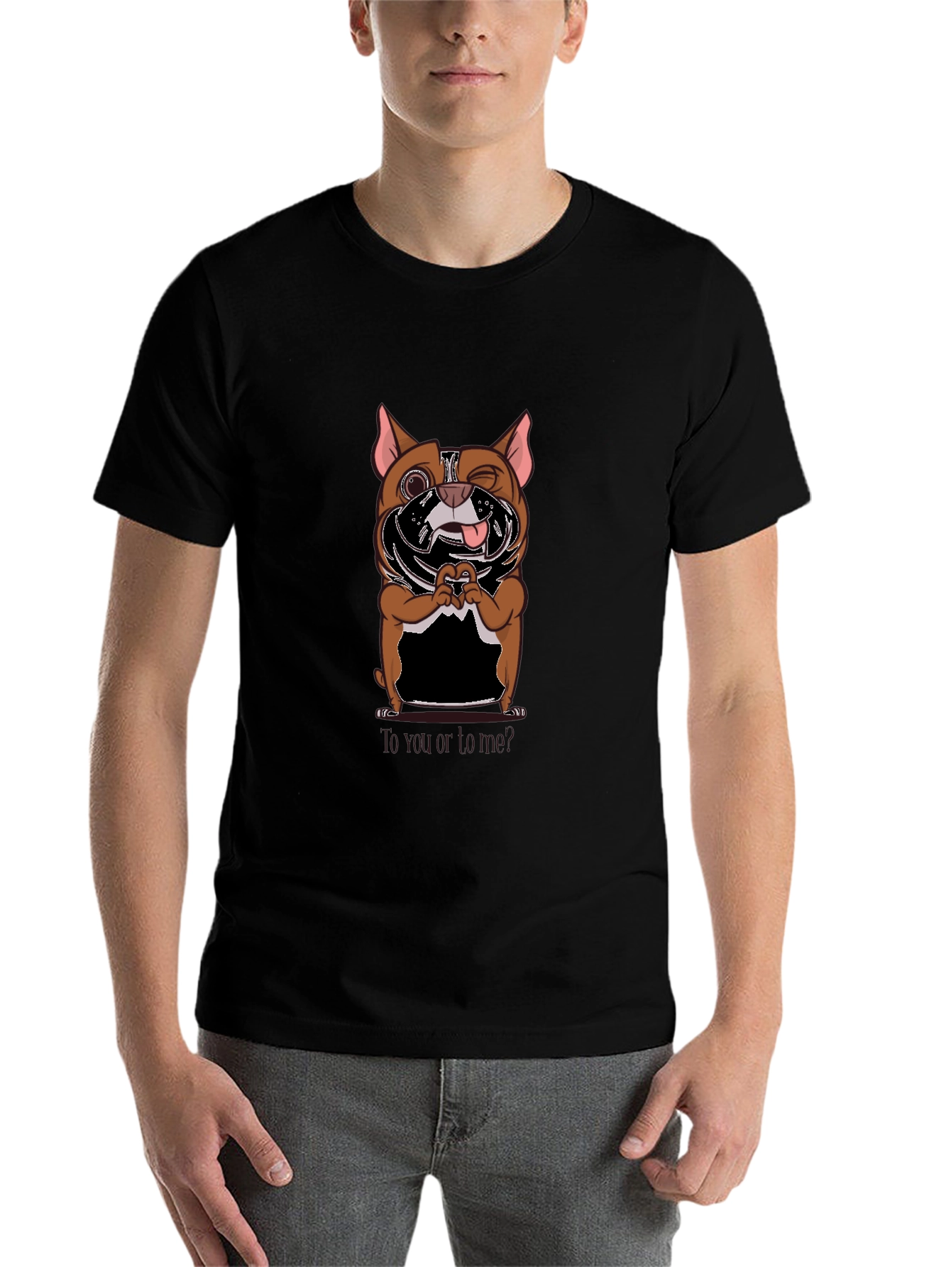 Black Gamer Dog Graphic T-Shirt view 7