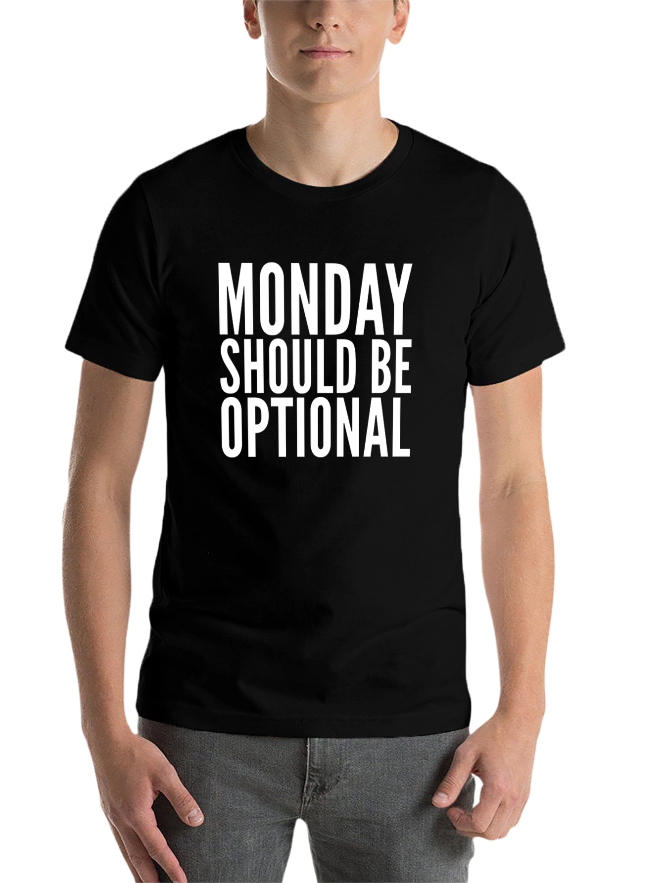 Black Monday Should Be Optional Graphic Tee view 7