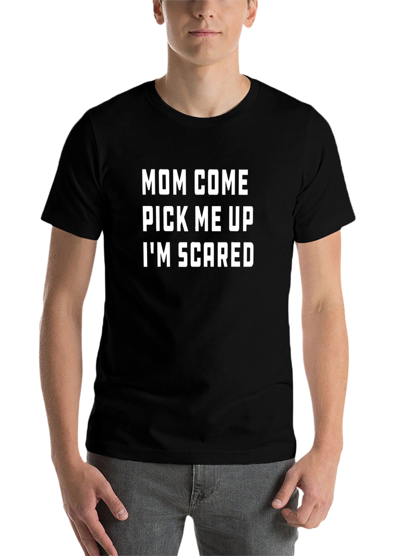 Black Mom Come Pick Me Up I'm Scared T-Shirt view 7