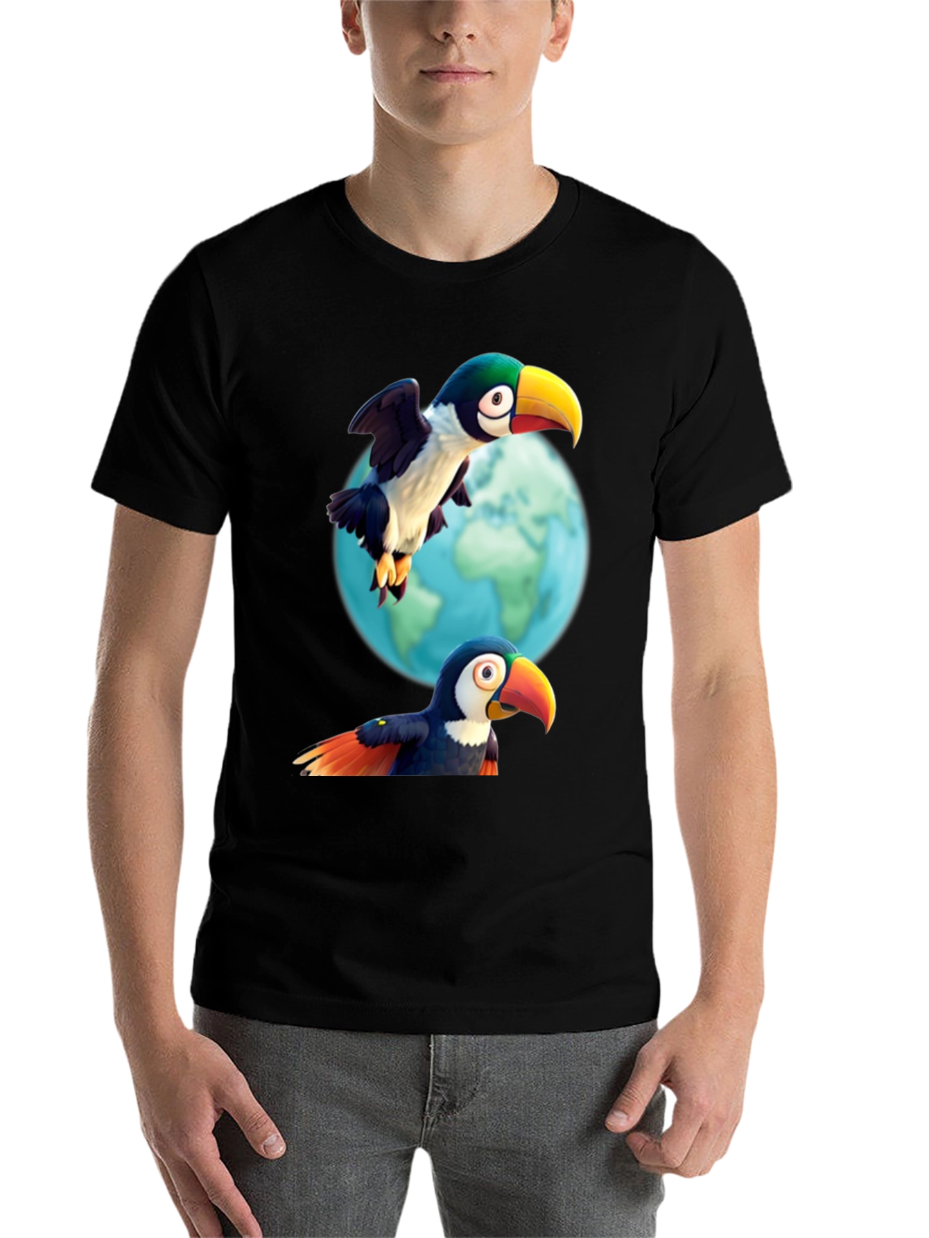 Black Toucan T-Shirt: A Tropical Adventure! view 7