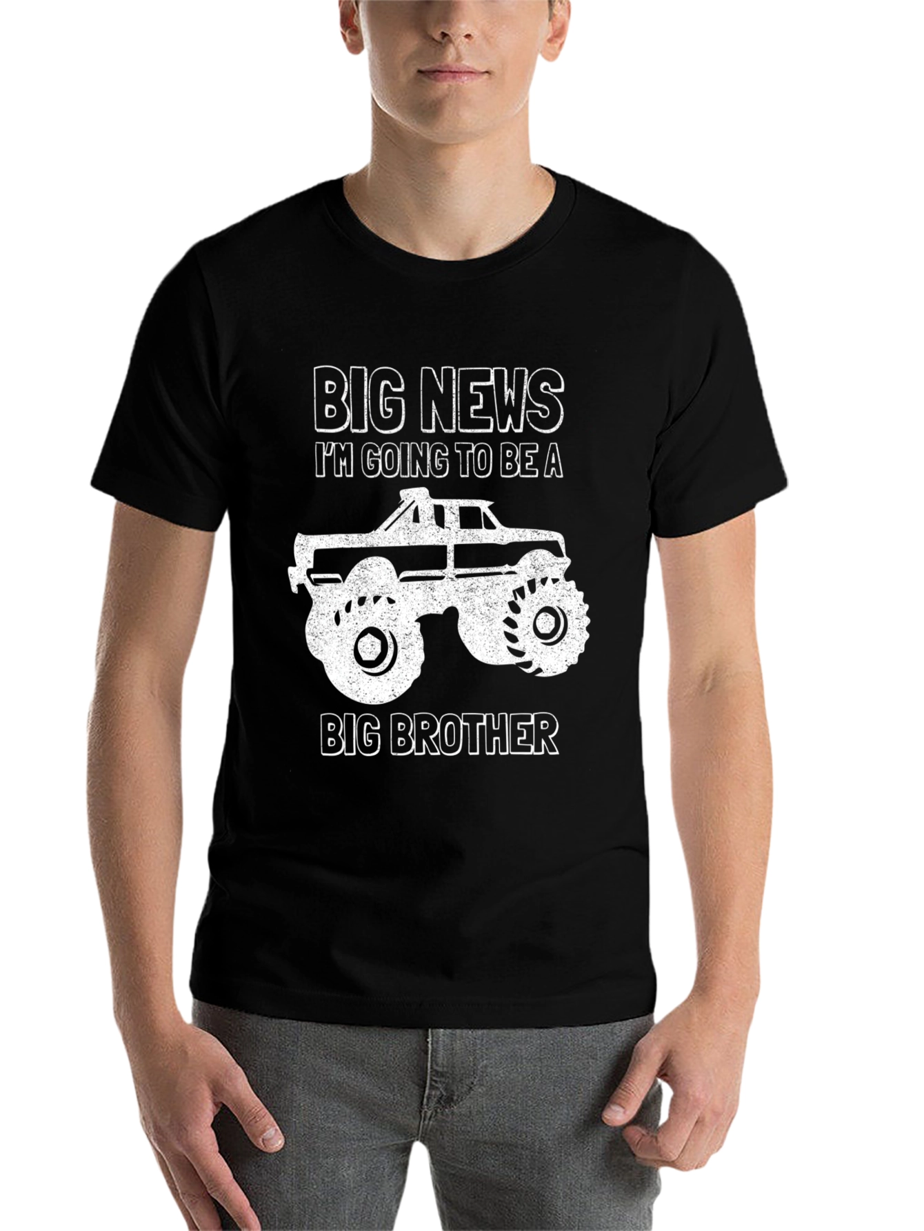 Black Big News Big Brother T-Shirt view 7