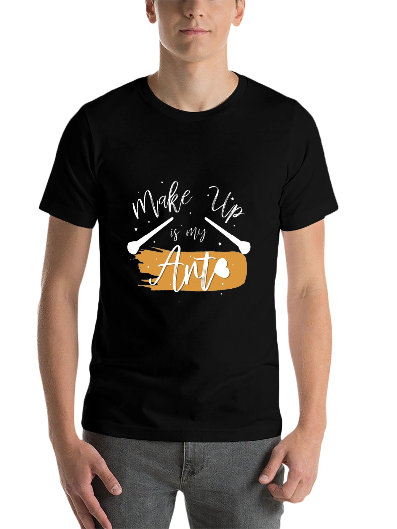 Black Makeup Artist T-Shirt - Stylish Graphic Tee view 7
