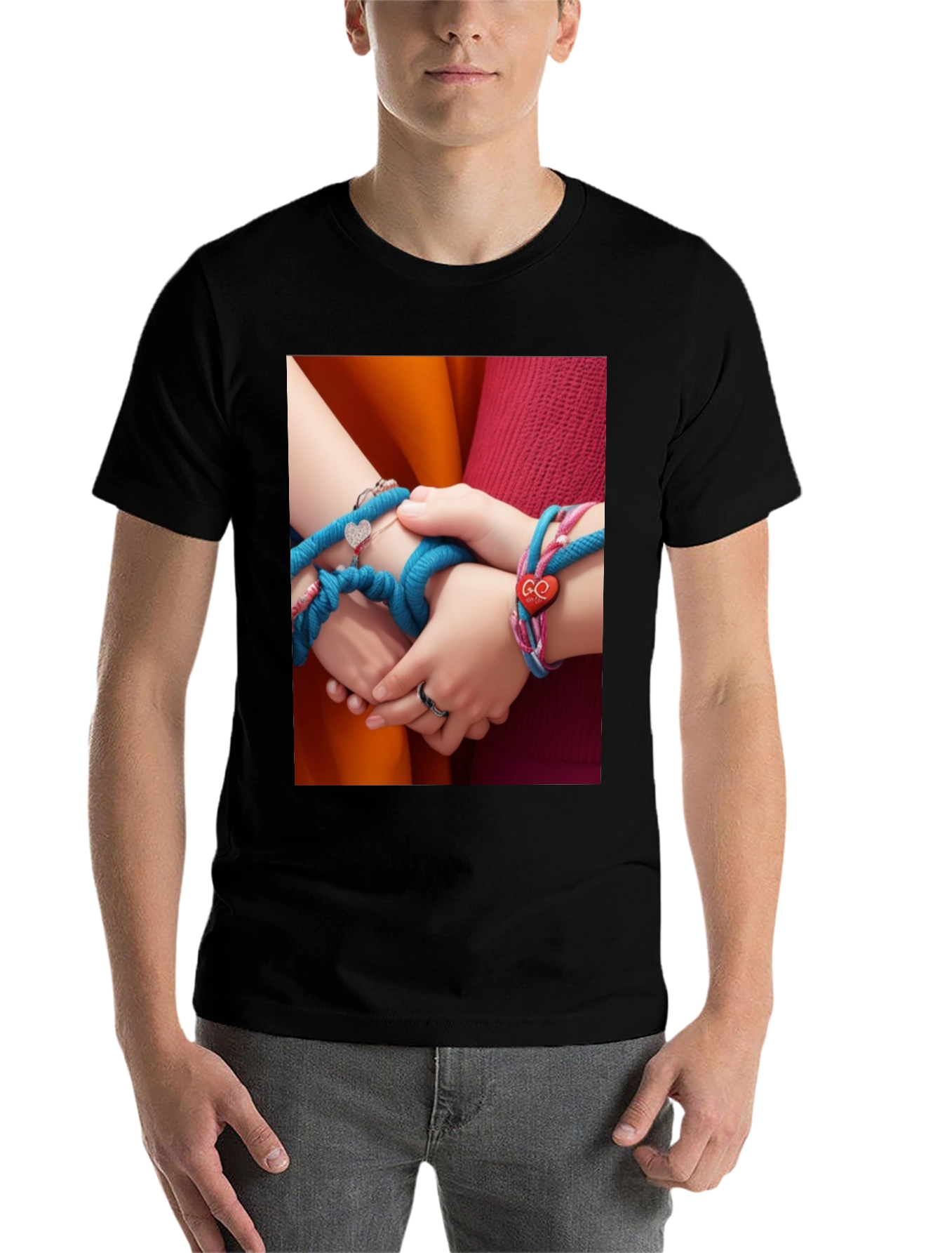 Black Heart String T-Shirt view 7