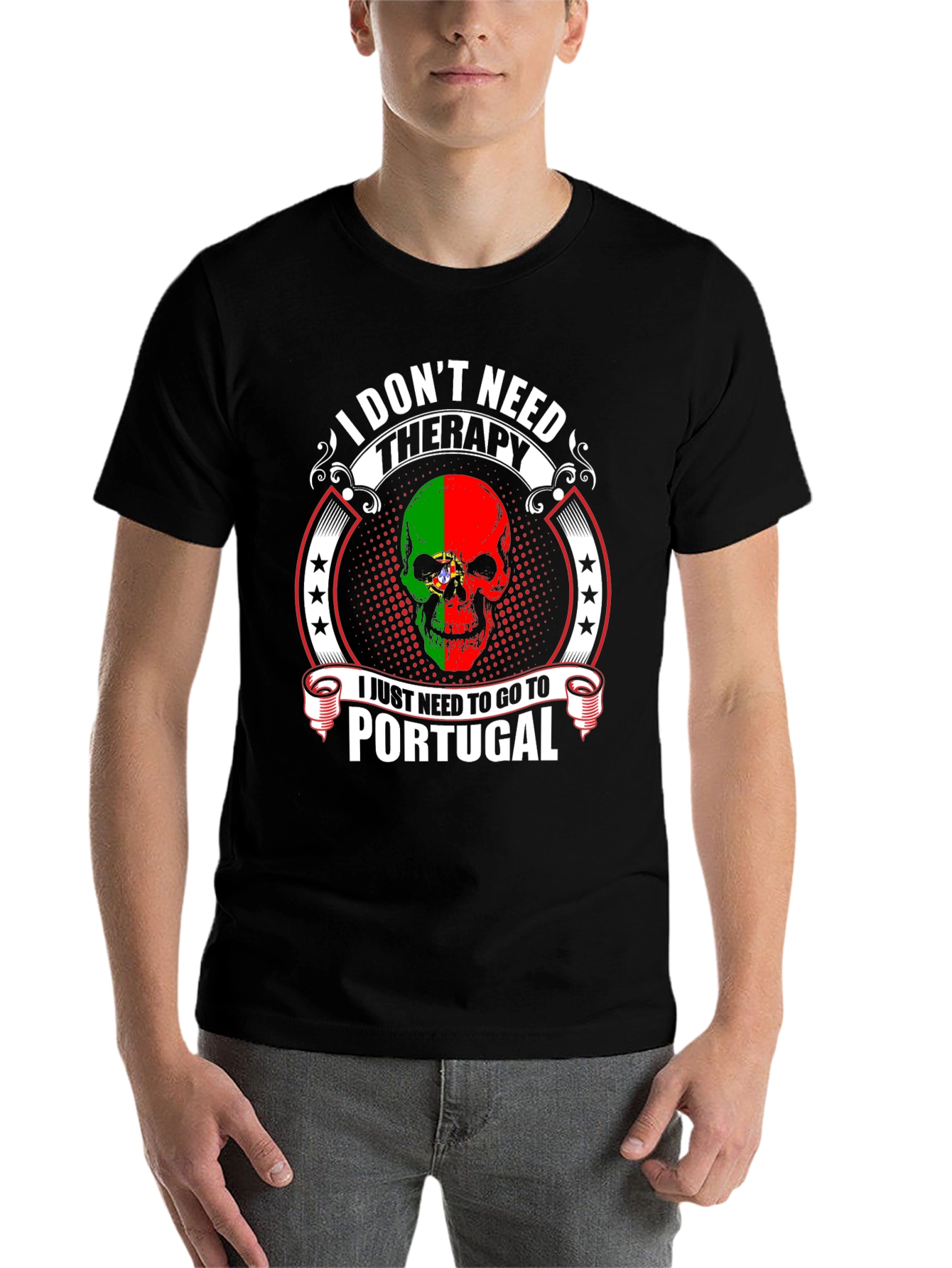 Portugal Skull T-Shirt - Therapy Alternative Tee - 7