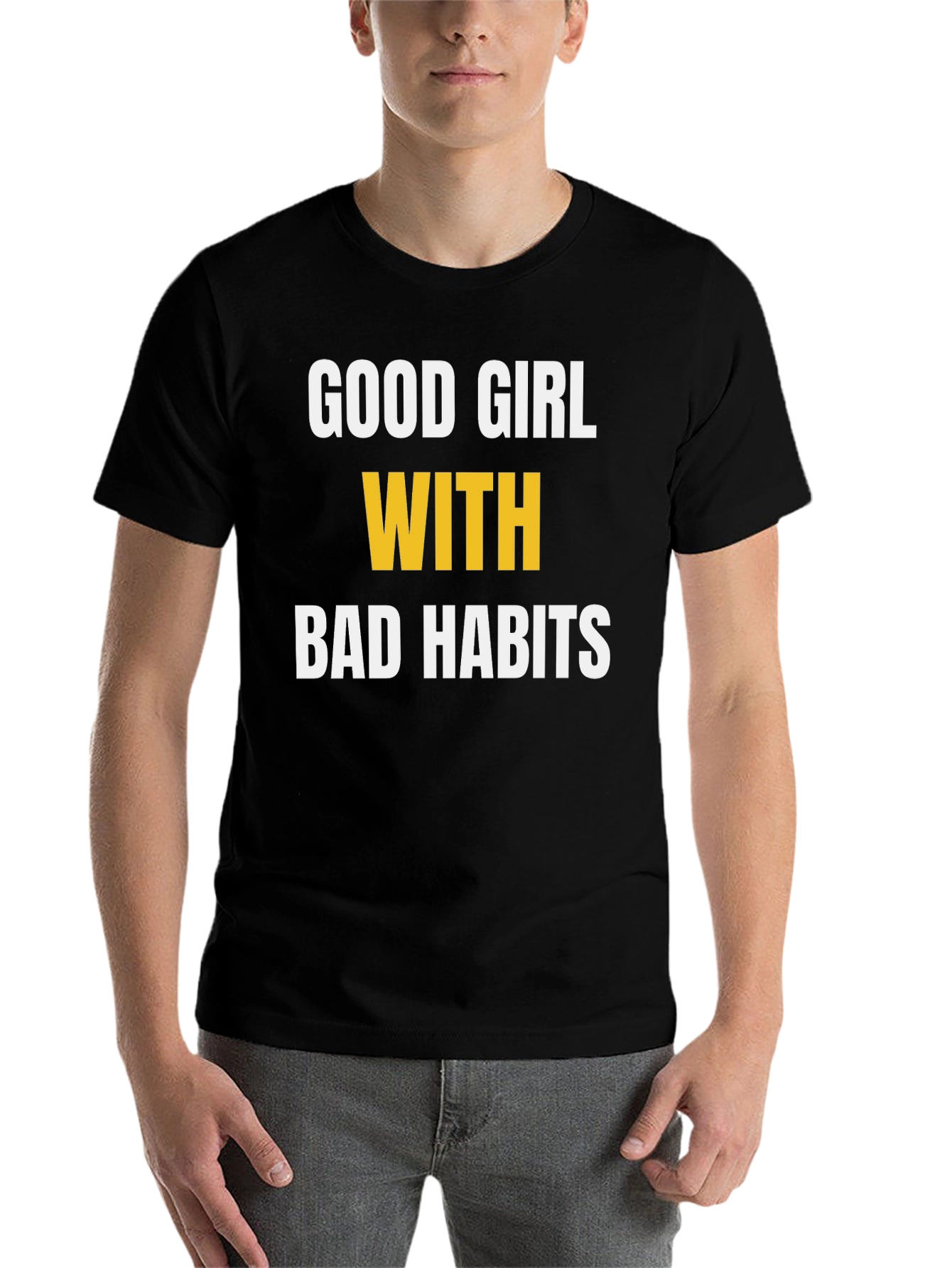 Black Good Girl Bad Habits Graphic Tee view 7