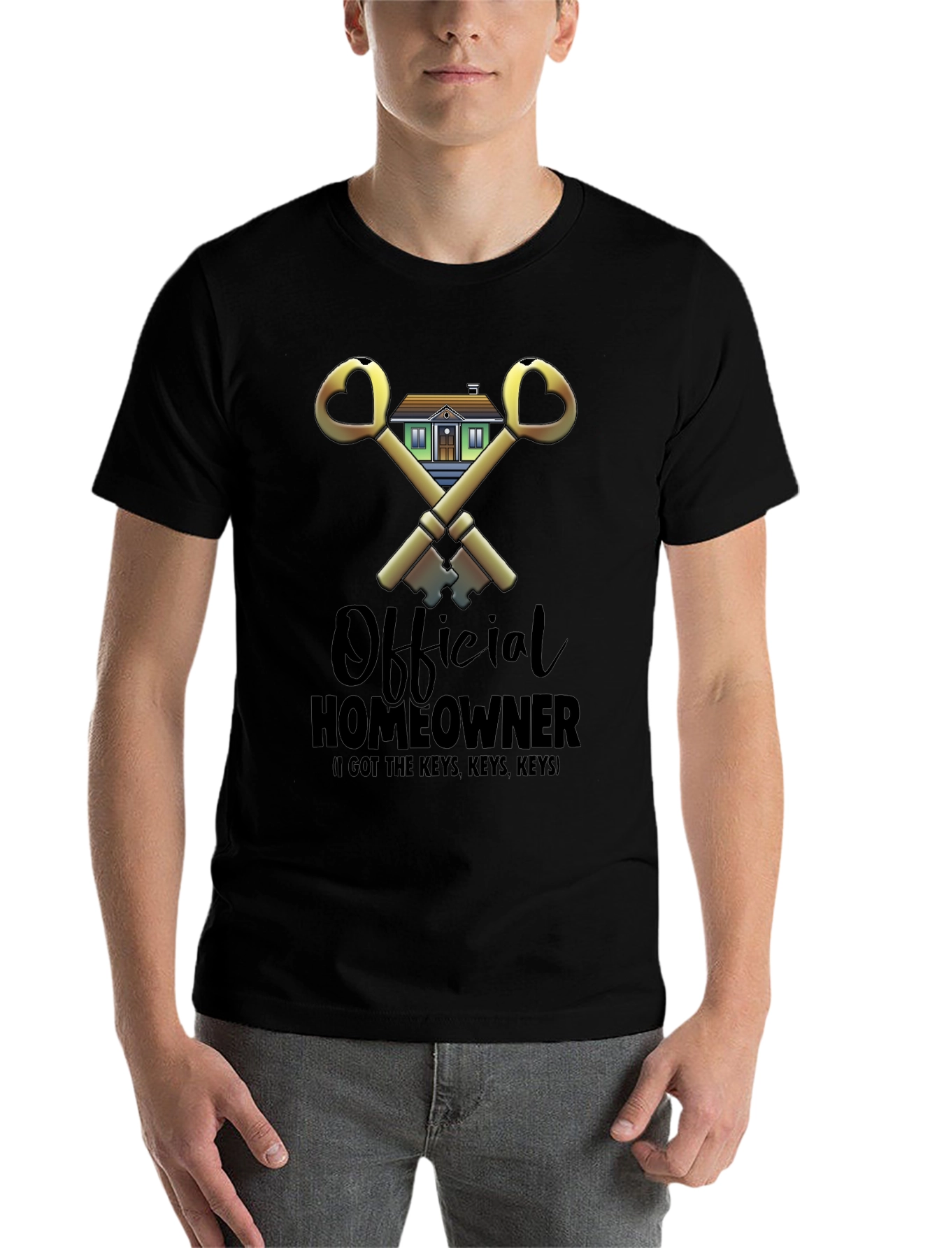 Black Official Homeowner T-Shirt - Got the Keys! view 7