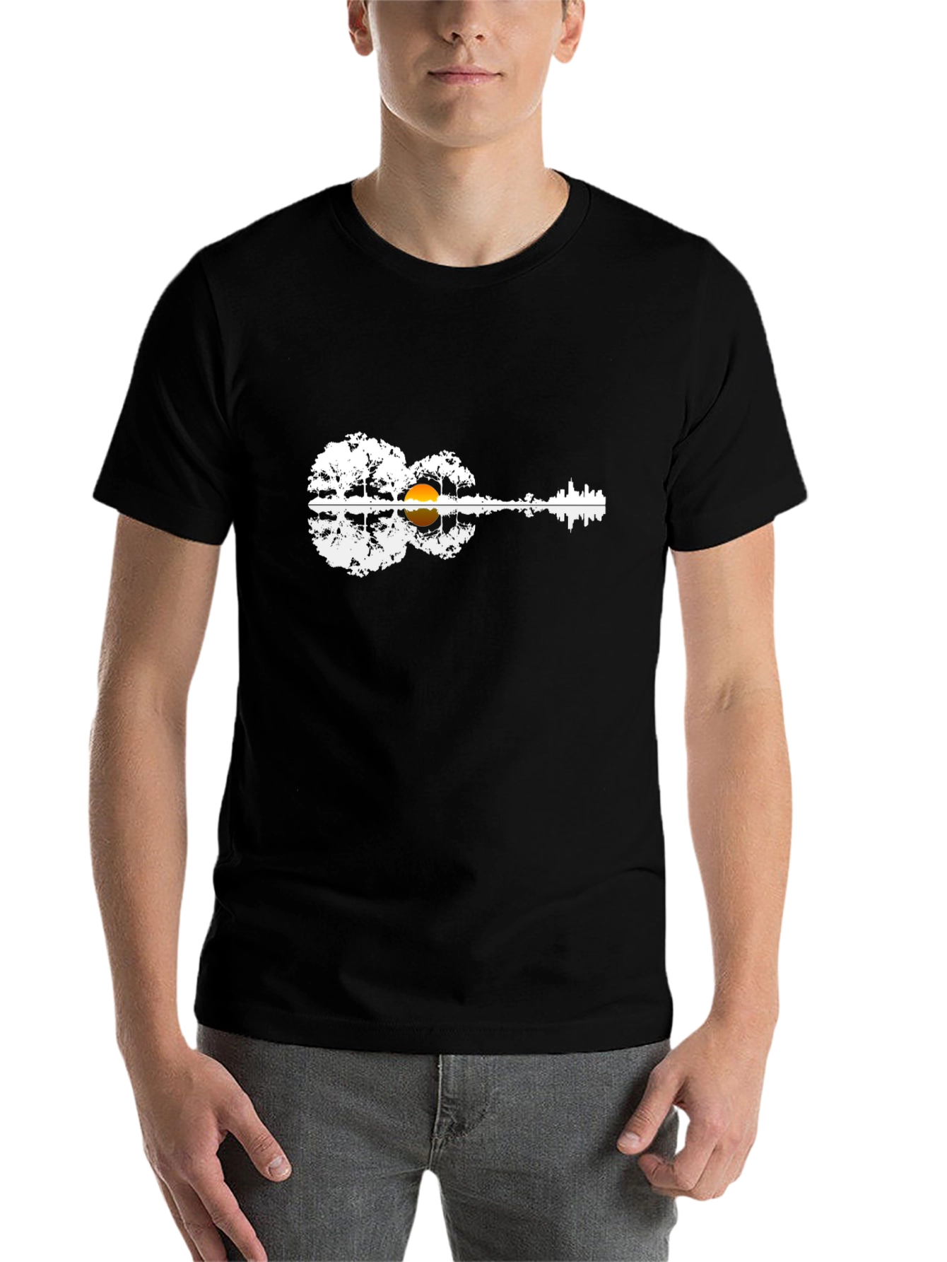 Guitar Landscape Graphic Tee - 7
