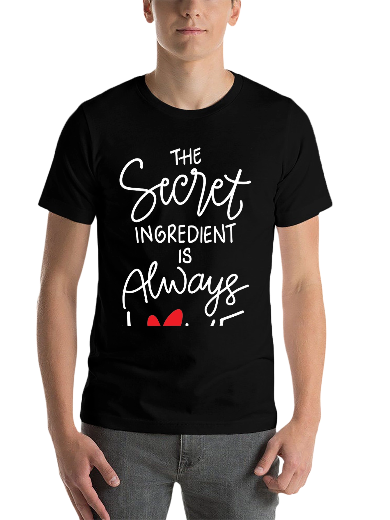Black Secret Ingredient Is Always Love T-Shirt view 7