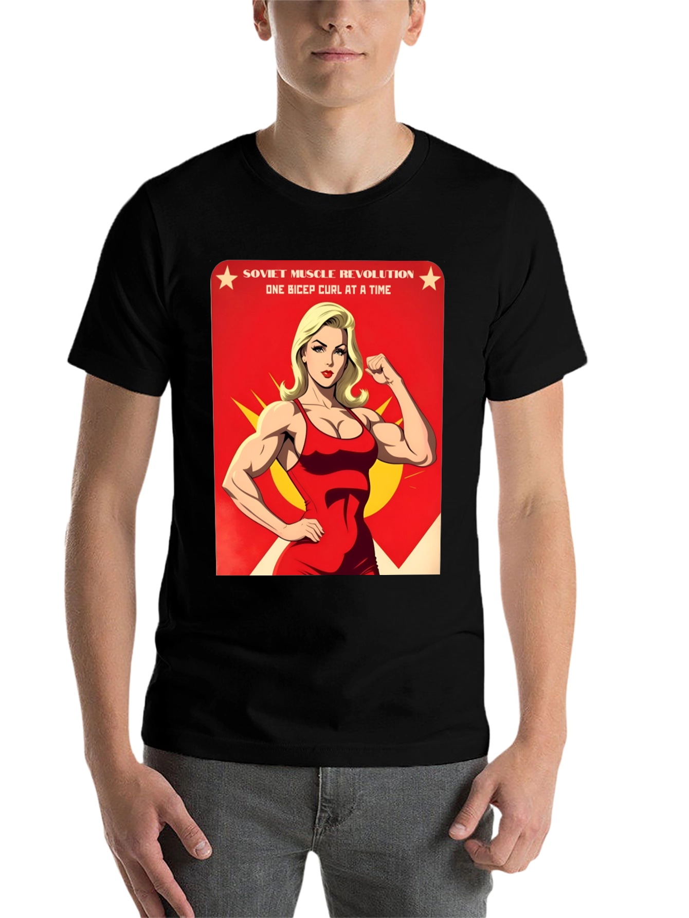 Soviet Muscle Revolution Graphic T-Shirt - 7