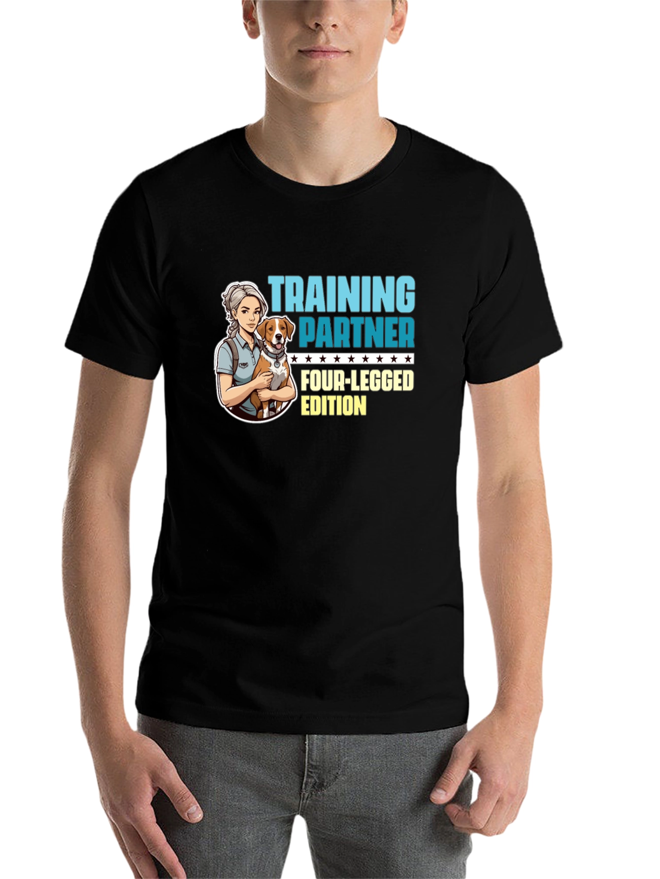 Black Training Partner Four-Legged Edition T-Shirt view 7