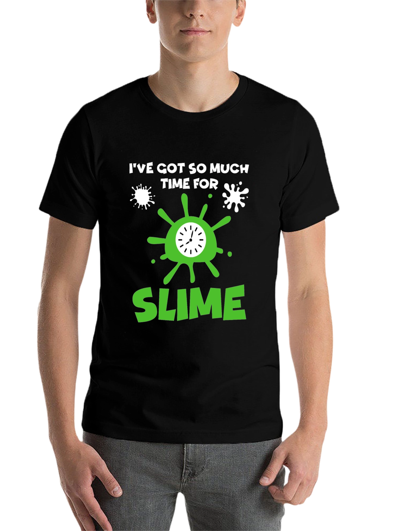 Black Time for Slime Black Graphic Tee view 7