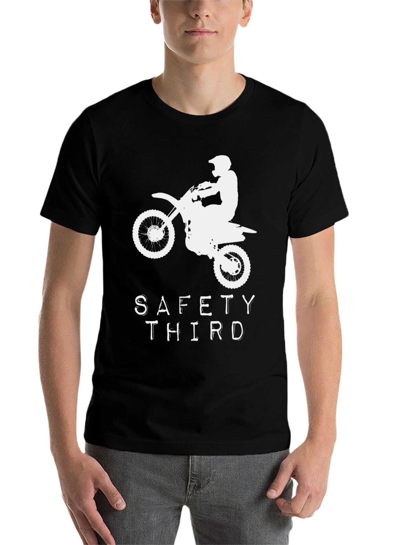 Black Safety Third Motocross T-Shirt view 7