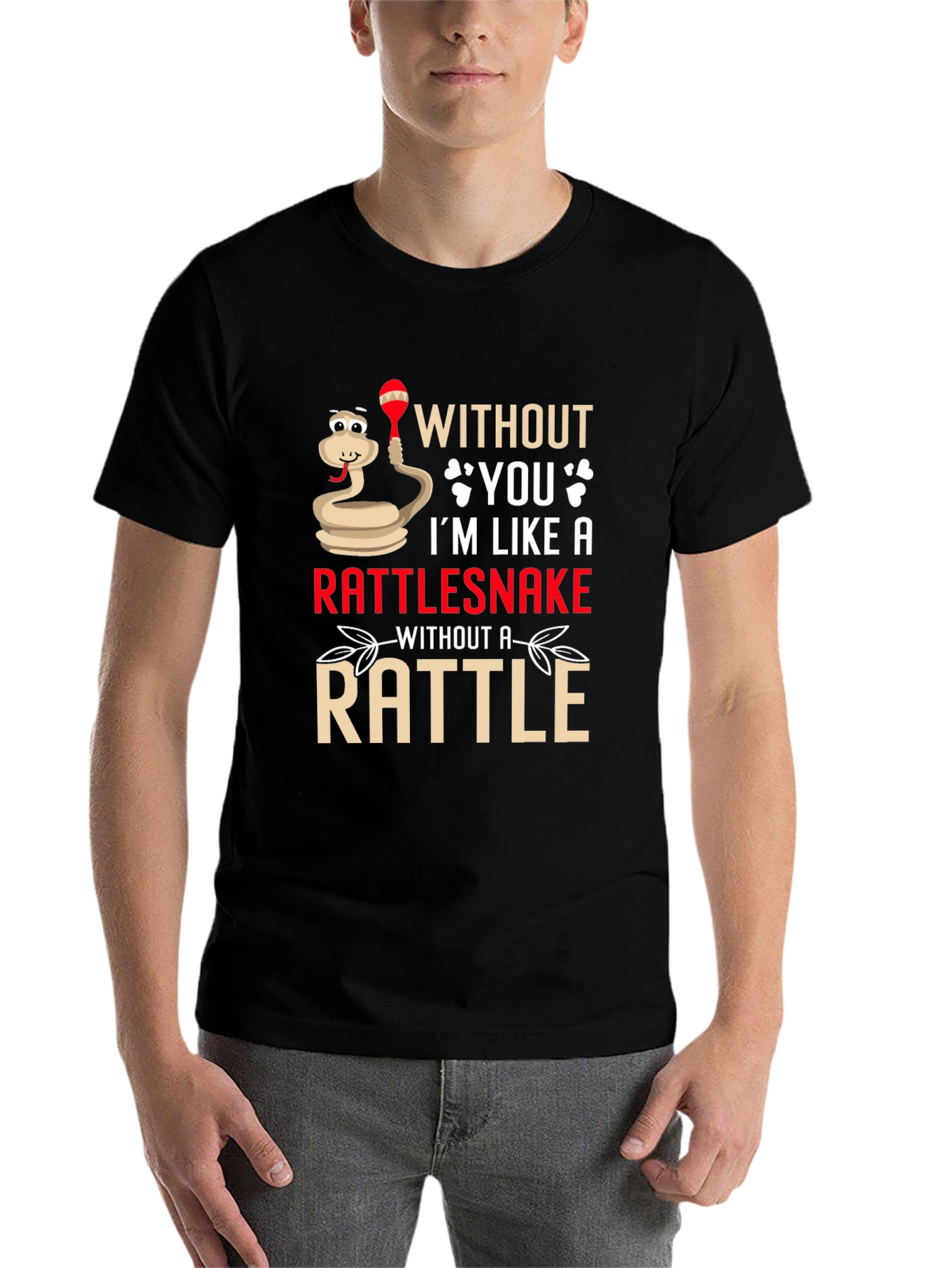 Black Rattlesnake Without A Rattle Funny T-Shirt view 7