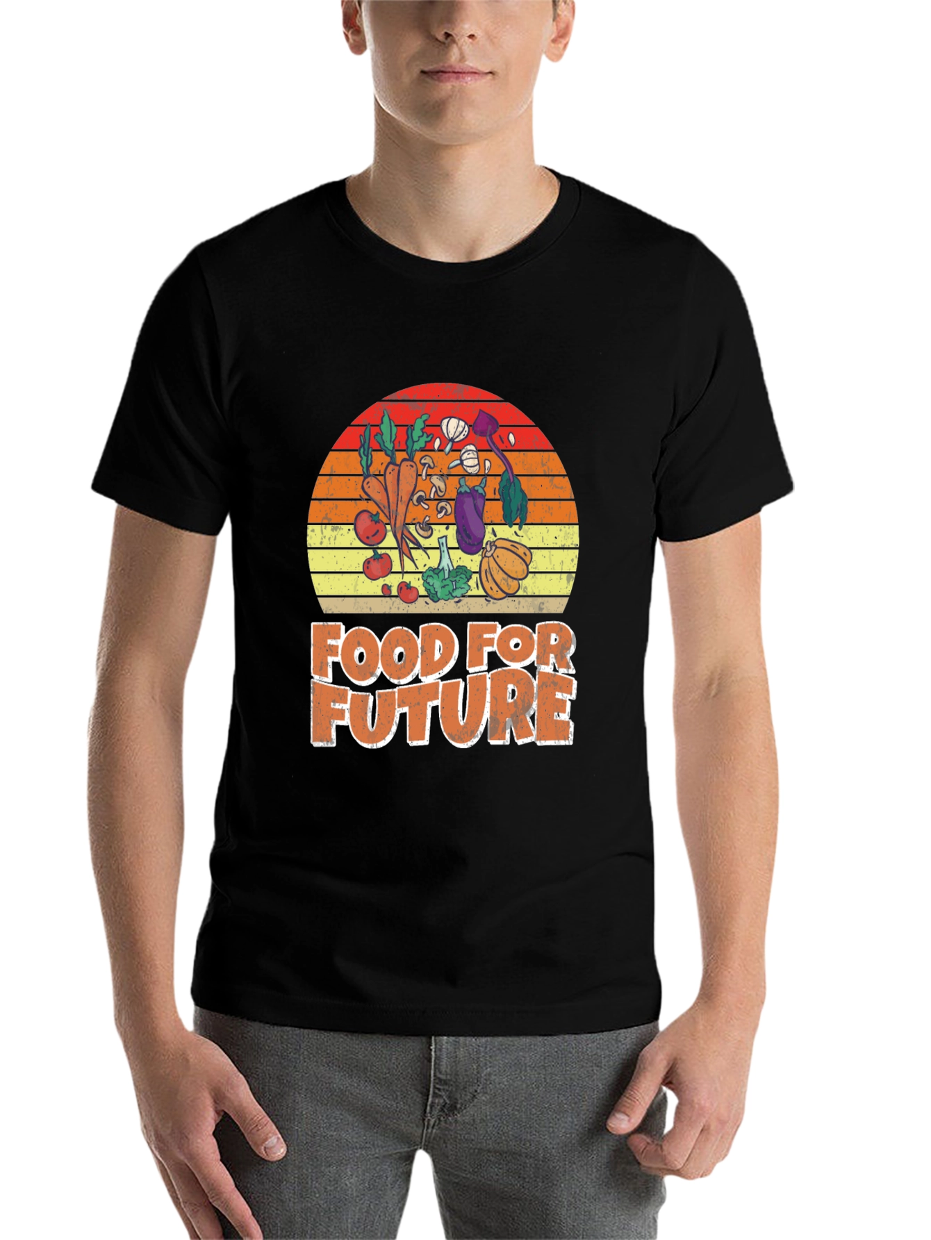 Black Food for Future Graphic T-Shirt view 7