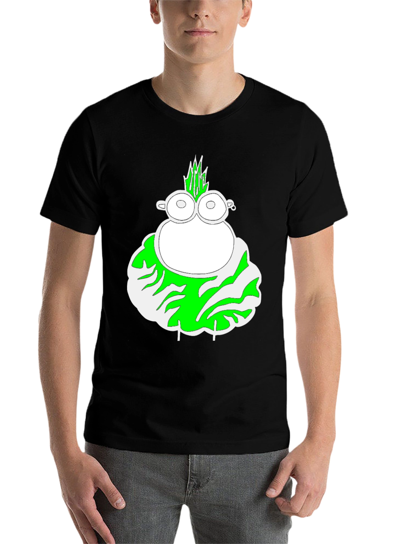 Black Funky Punk Chick T-Shirt - Black view 7