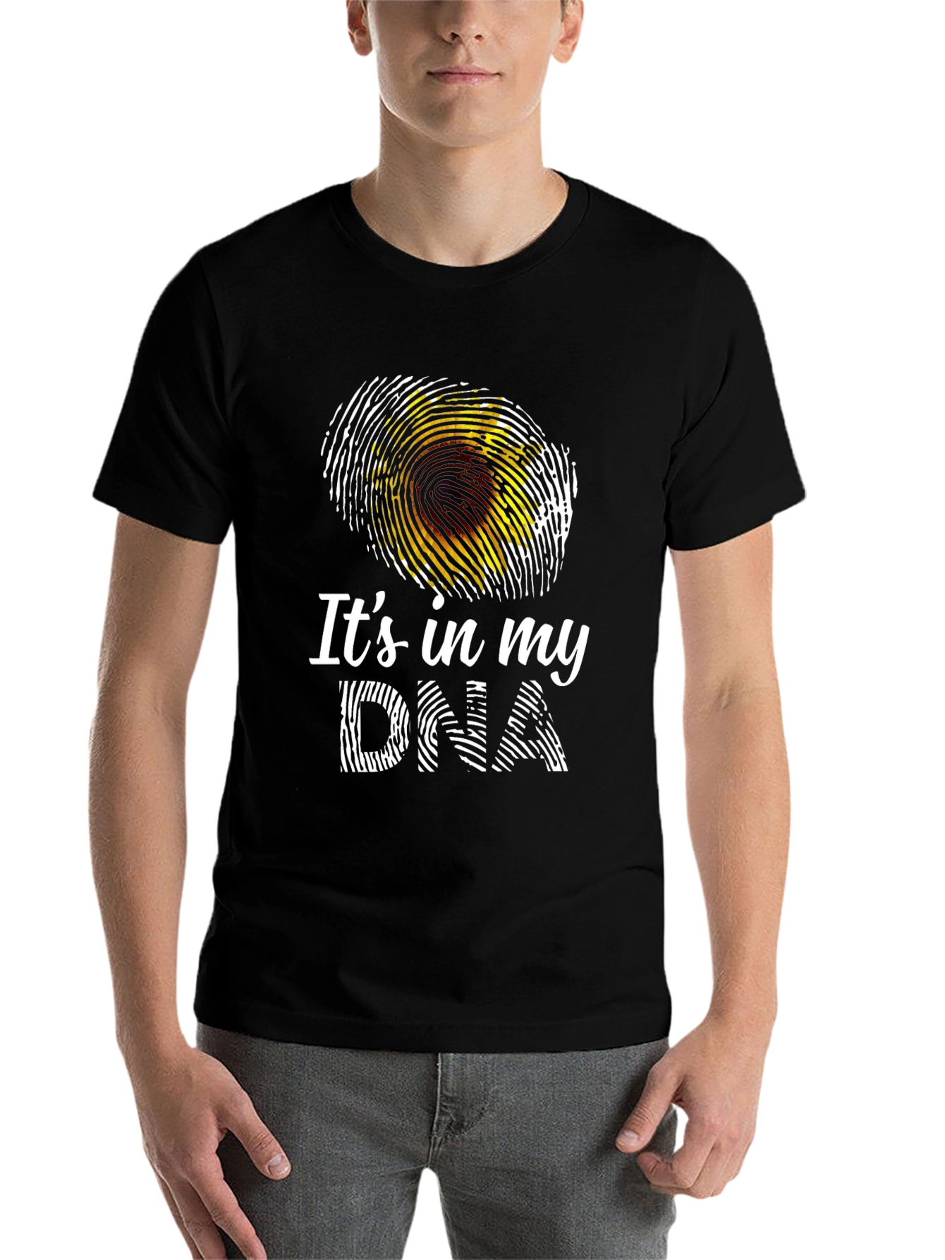 Black Sunflower DNA Graphic Tee - Unique Design! view 7