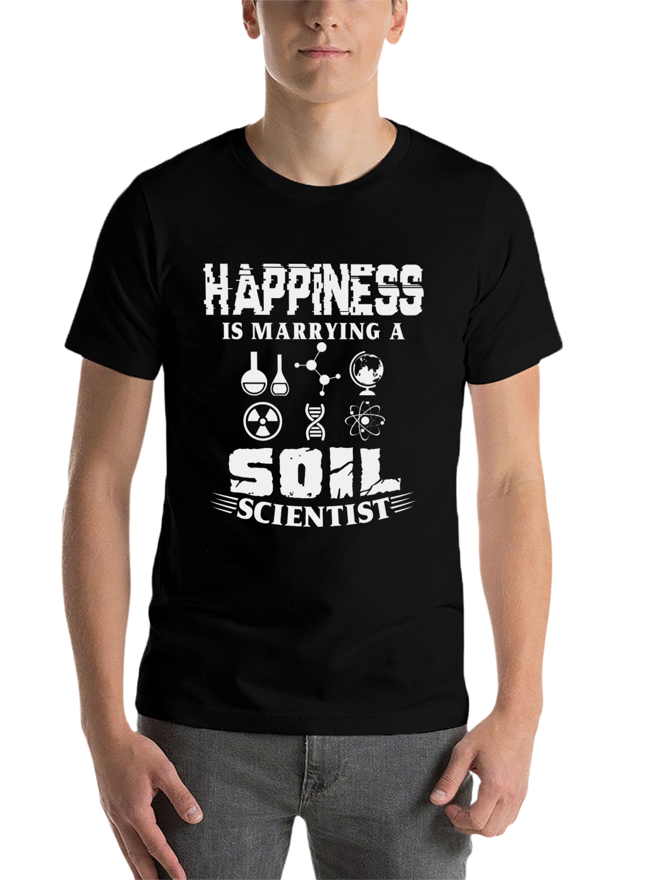 Black Happiness is Marrying a Soil Scientist T-Shirt view 7