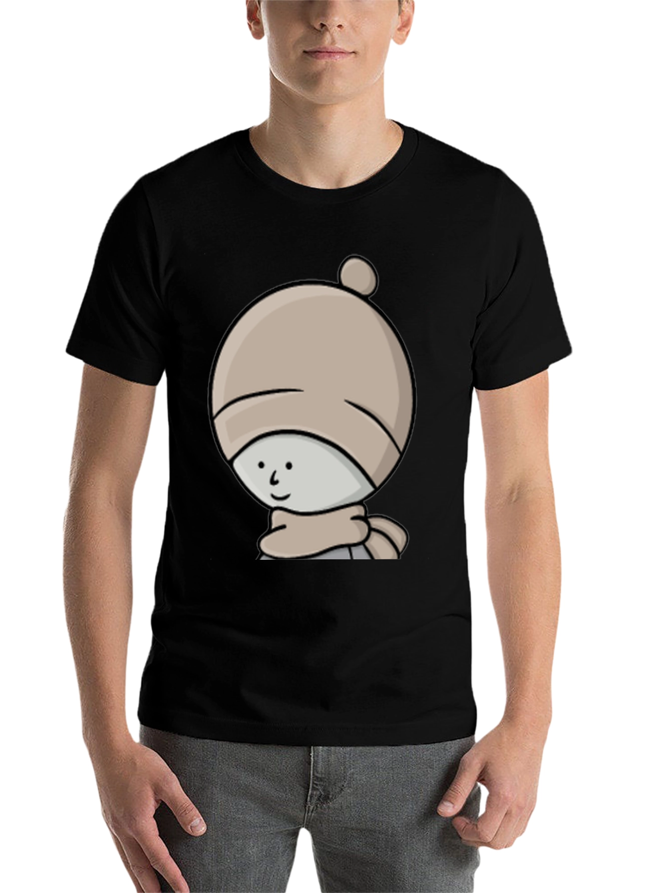 Cartoon Character Graphic Tee - 7