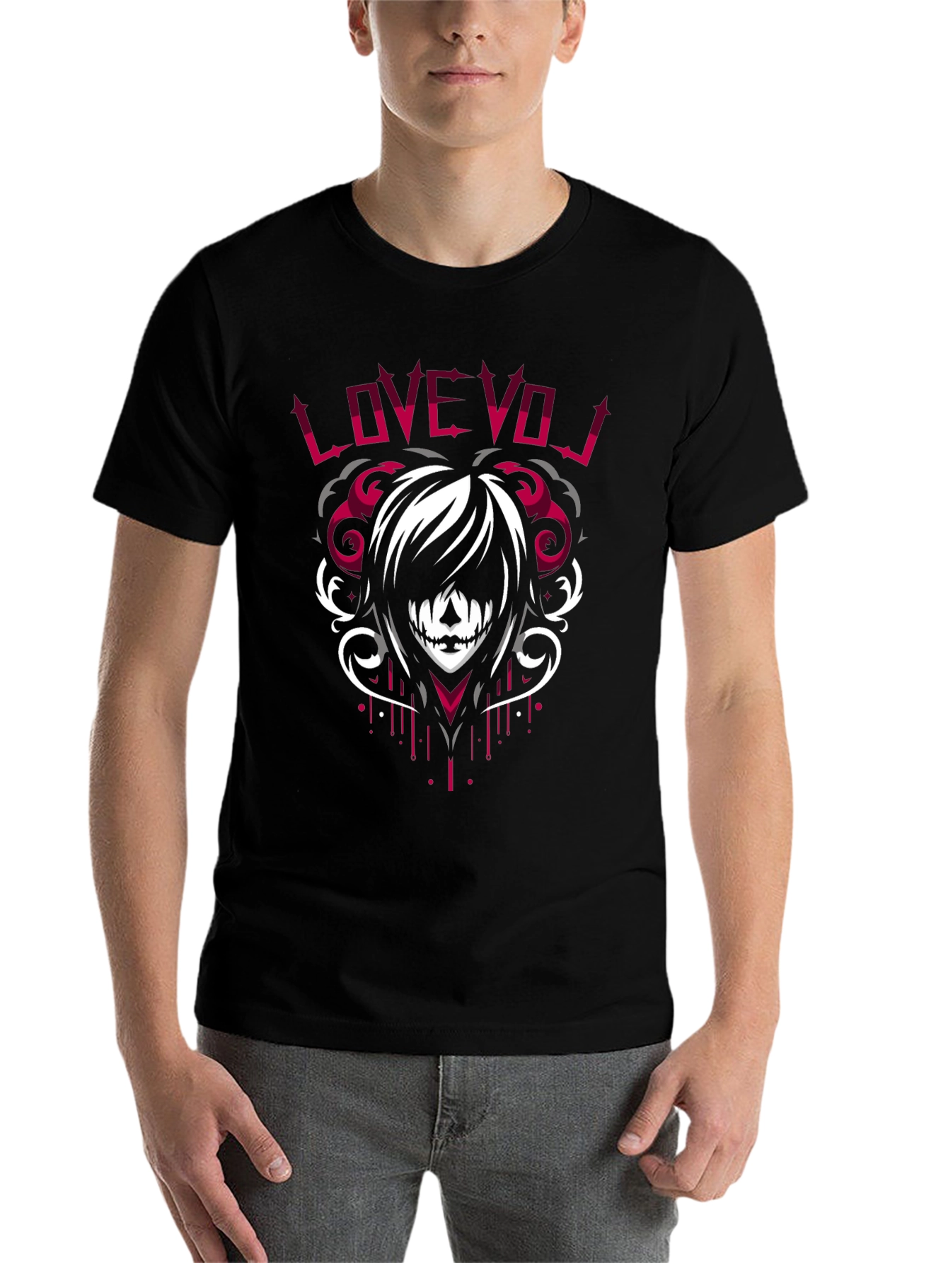 Black Love VOJ Graphic Tee - Emo Style view 7