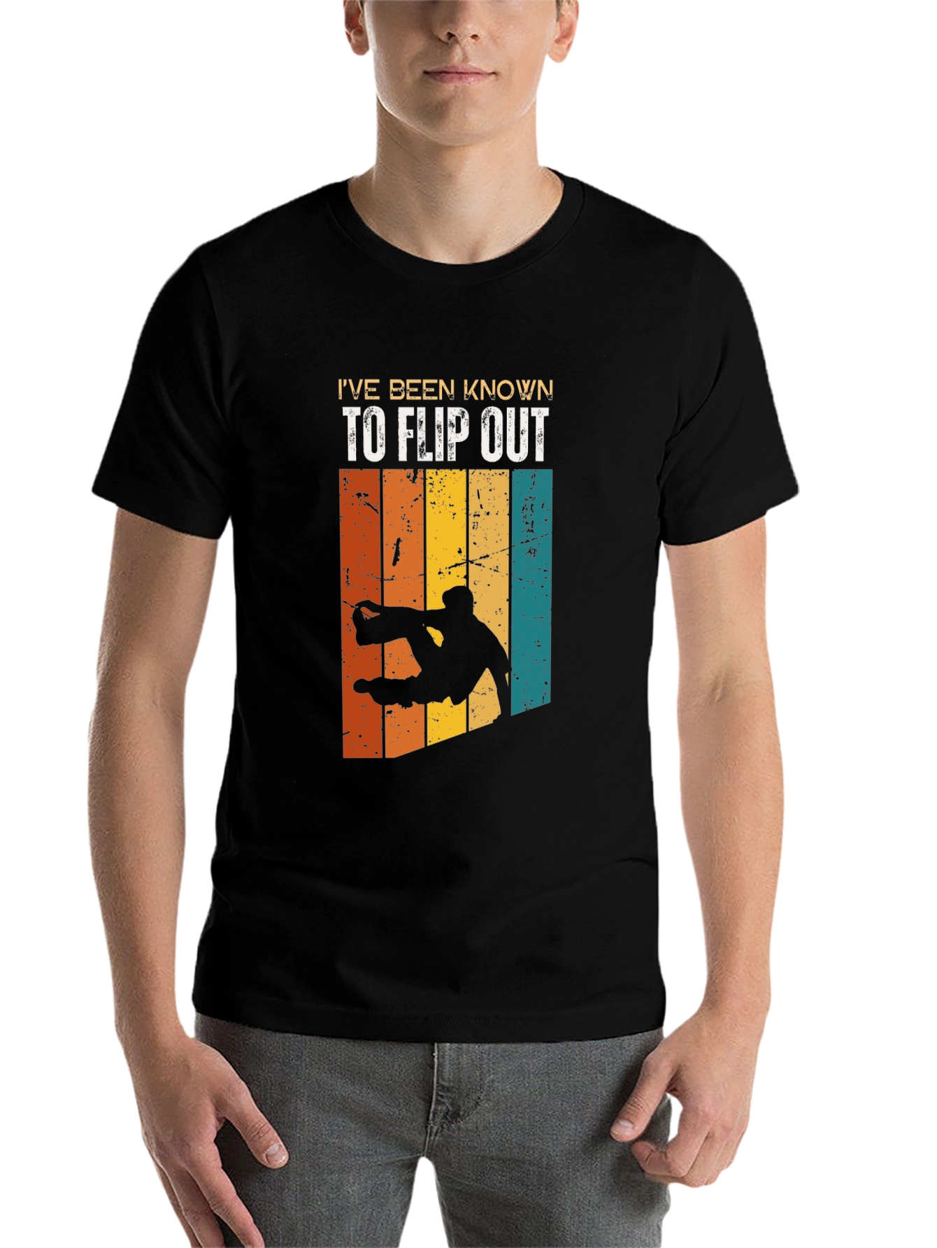 Black I've Been Known To Flip Out T-Shirt view 7