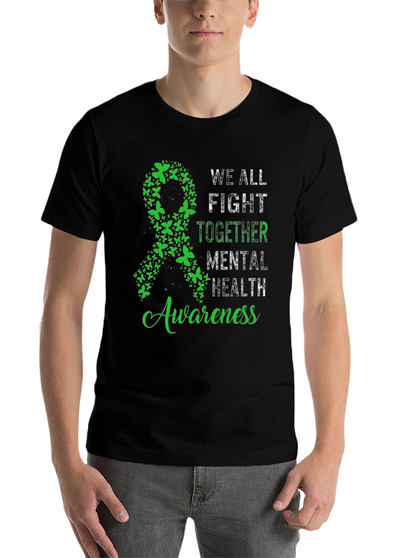 Black Mental Health Awareness T-Shirt view 7