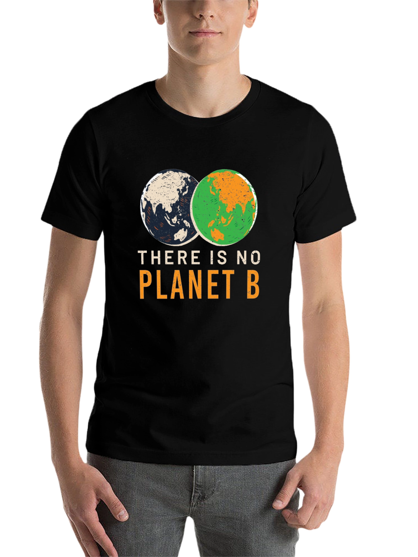 Black There Is No Planet B Graphic T-Shirt view 7