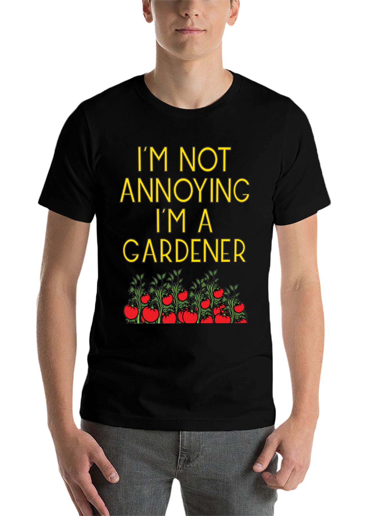 Black Gardener T-Shirt - Funny Gardening Tee view 7
